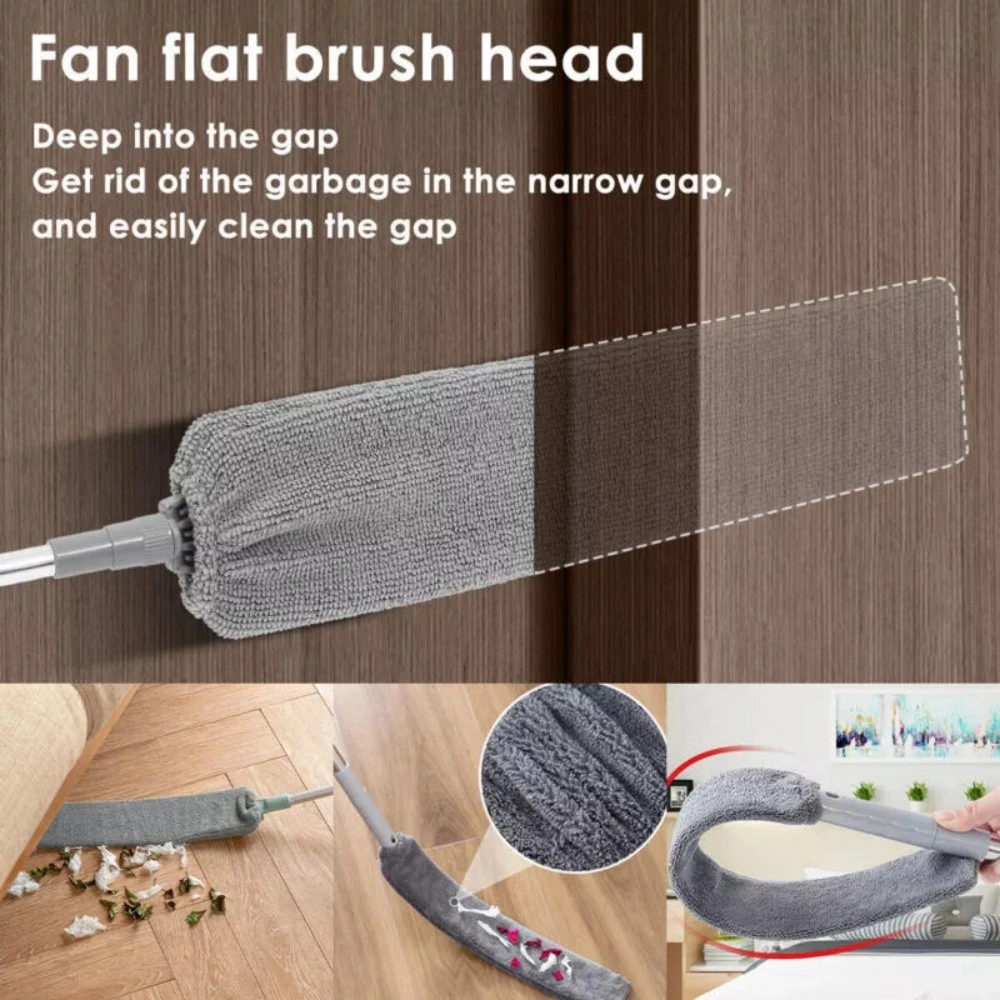 9pcs Extendable Feather Duster - Long Telescopic Static Duster Brush with Adjustable Handle for Home Dusting view 2