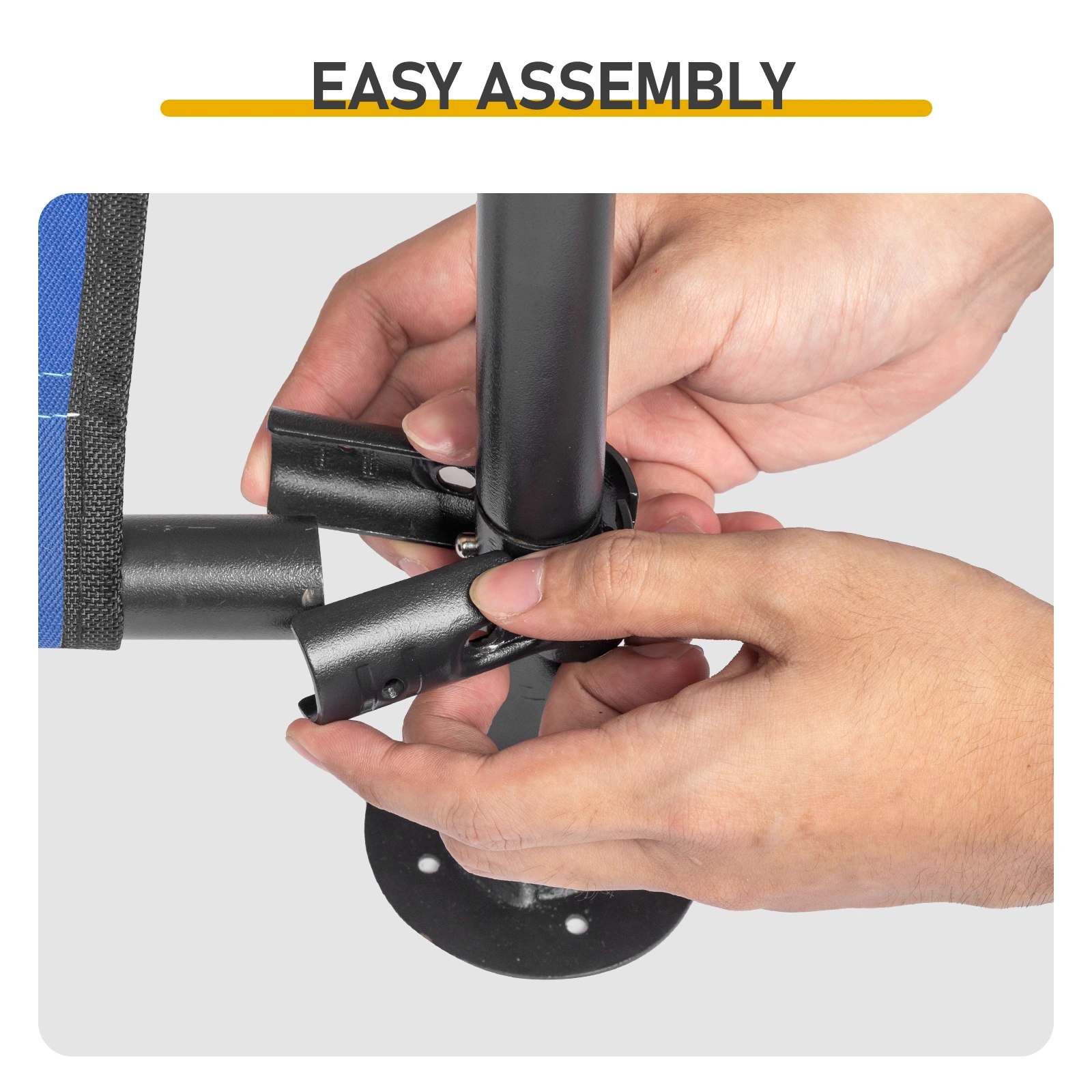 4*4*3.3FT Black Iron Pipe PVC Coated Polyester Tarpaulin Waterproof and UV-resistant Blue Pet Tent. Tarpaulin bottom is sewn together; top has Velcro closure view 10