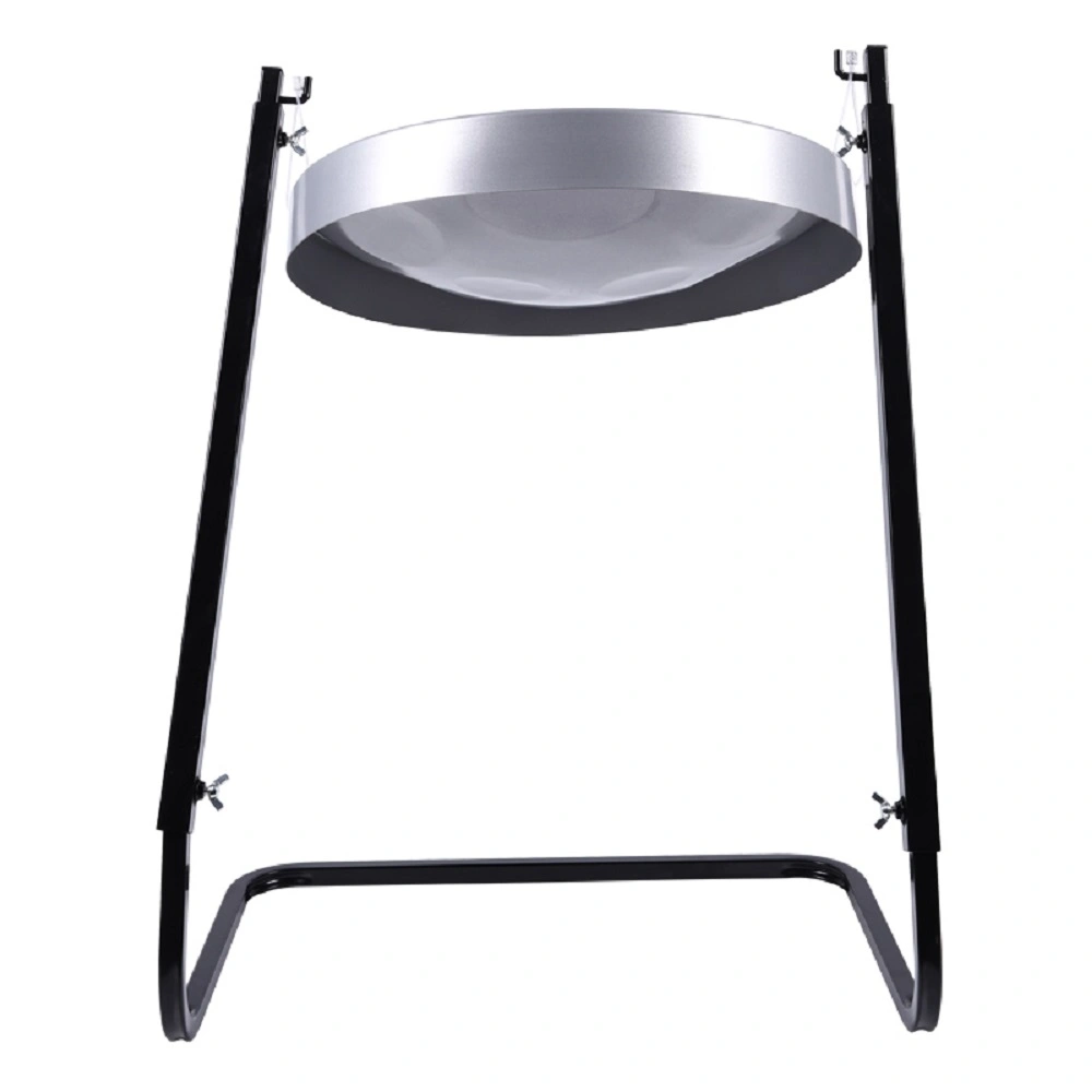 16" Silver Blue Handmade Trinidad Steel Pan Drum G Major Alloy Percussion Kit with Adjustable Z Stand for Kids Beginners view 5