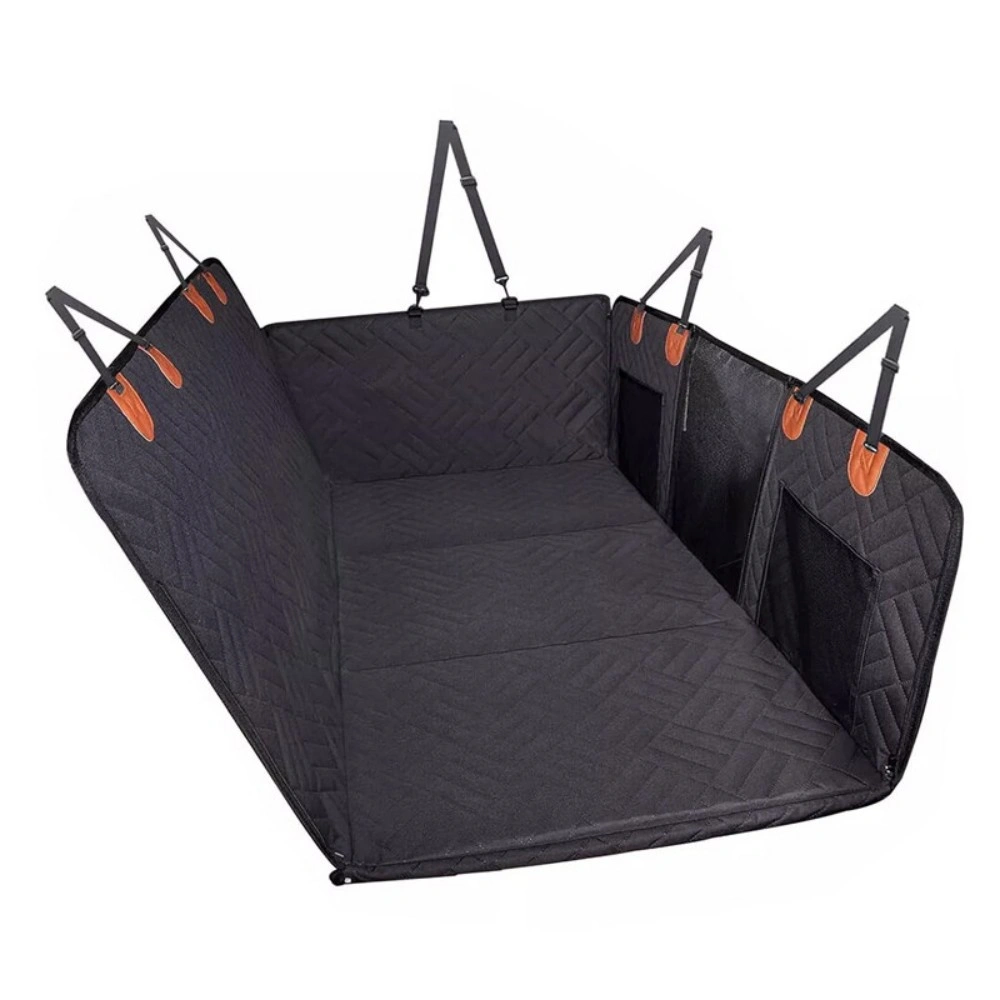 Dog Car Seat Cover with Hard Bottom - Back Seat Extender Protector for Pets view 4