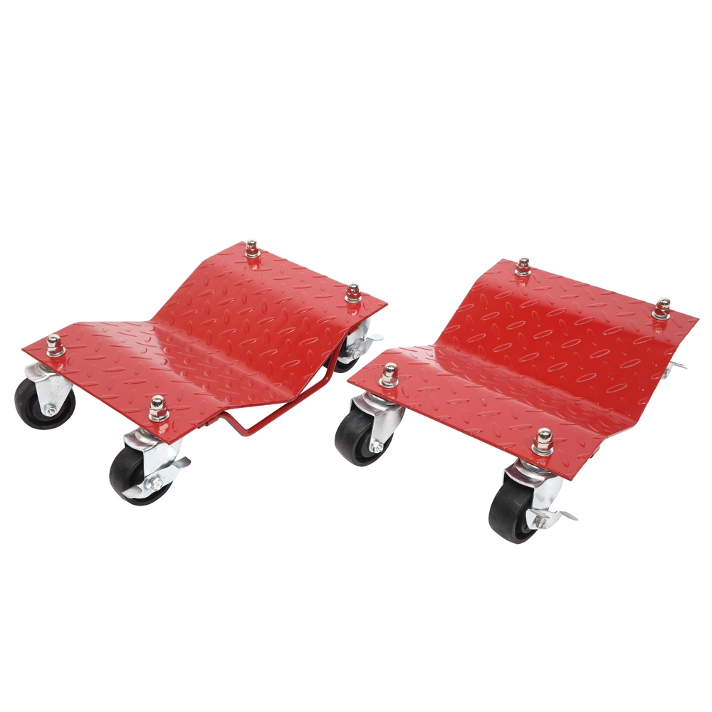 4pcs 3" Car Wheels Dolly Red