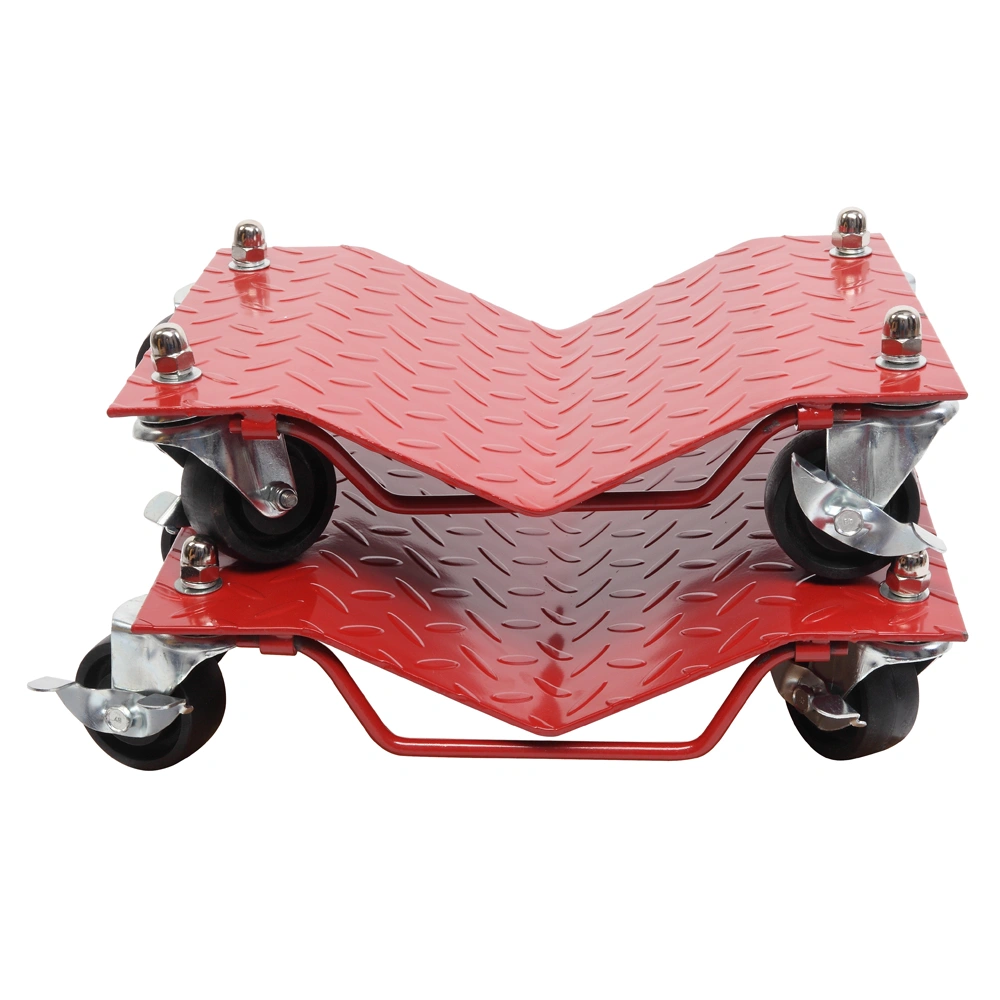 4pcs 3" Car Wheels Dolly Red view 2