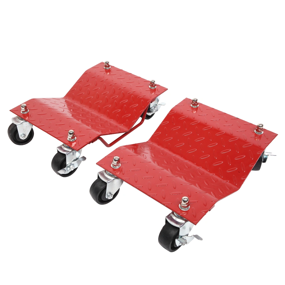 4pcs 3" Car Wheels Dolly Red view 3