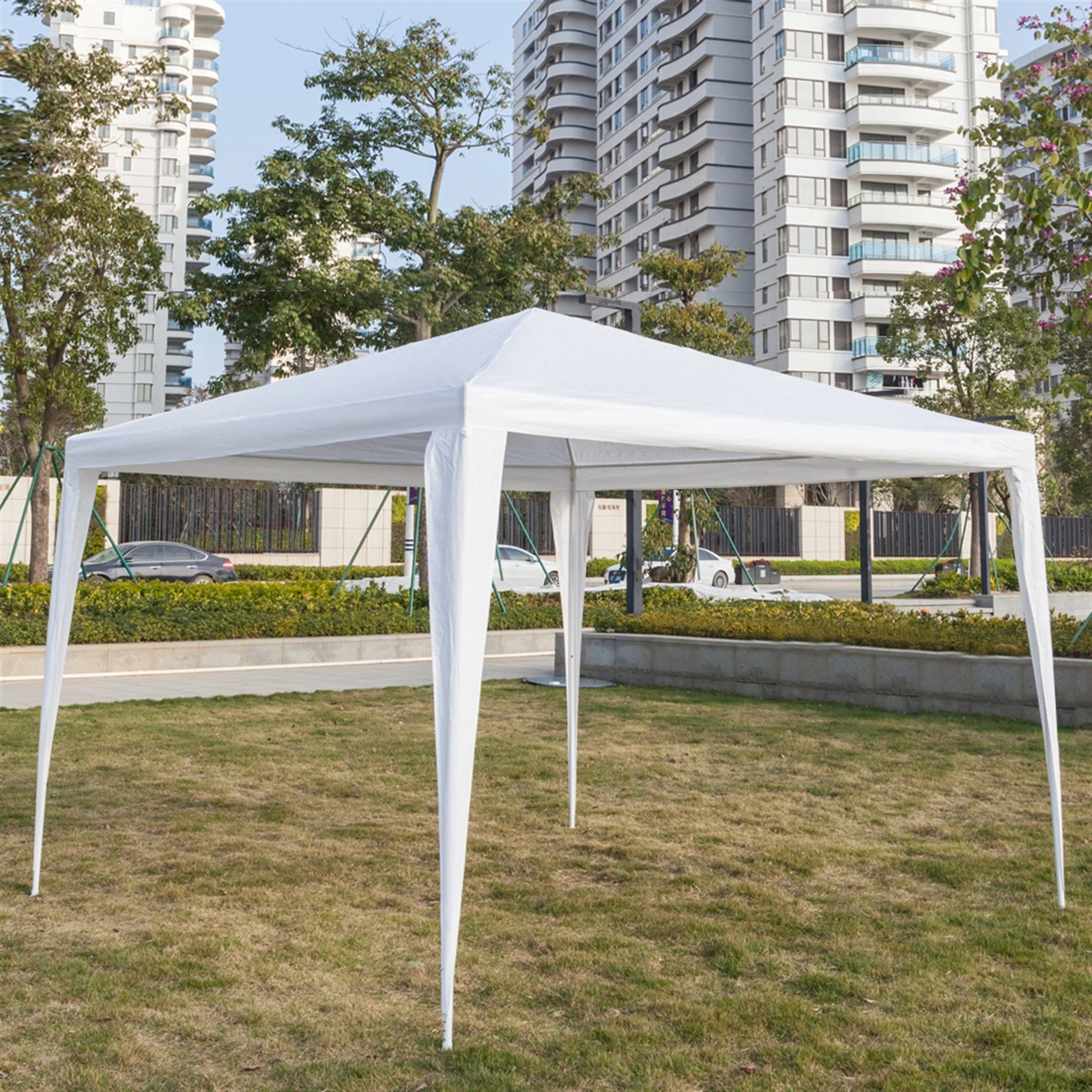 3 x 3m Waterproof Tent with Spiral Tubes White view 12