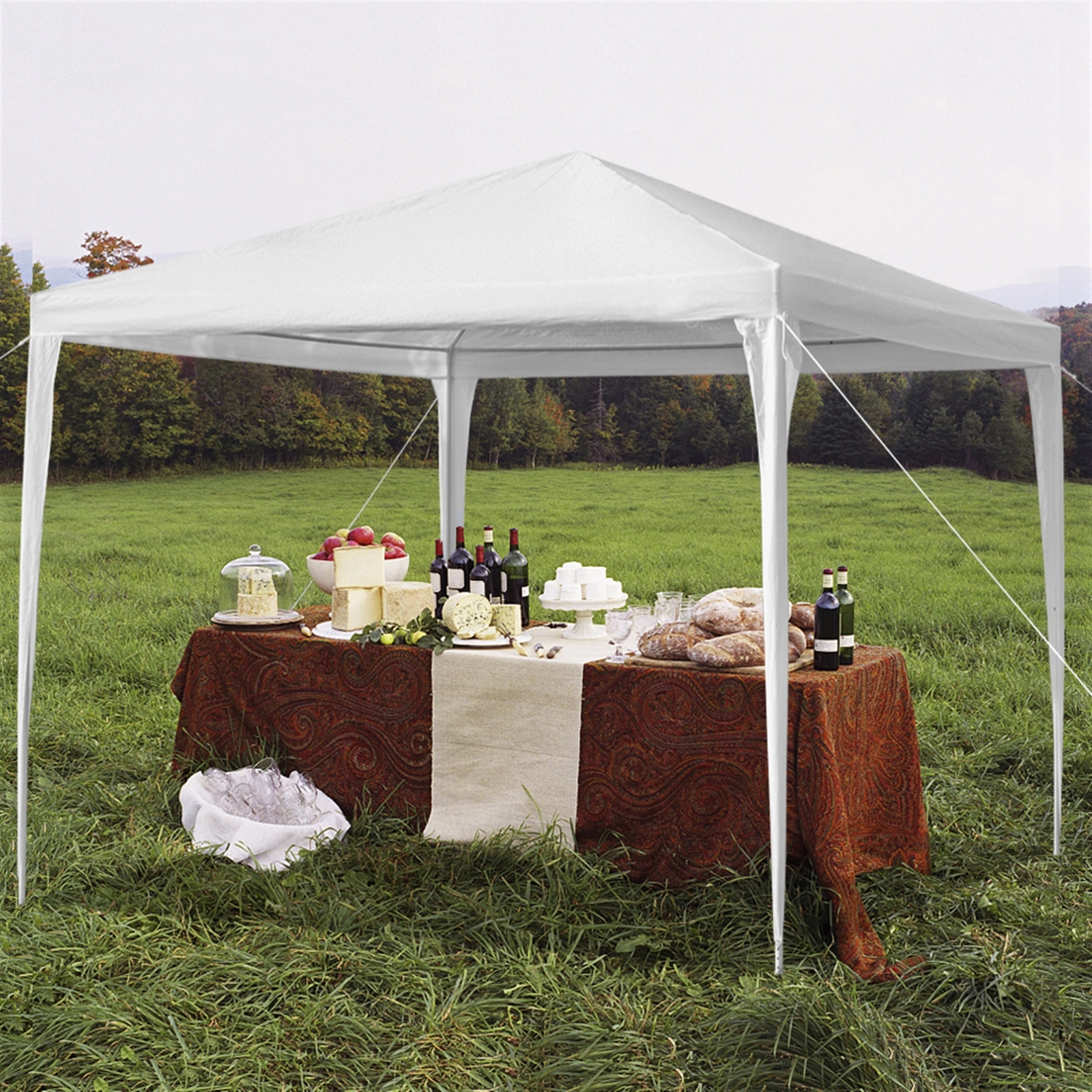 3 x 3m Waterproof Tent with Spiral Tubes White view 18