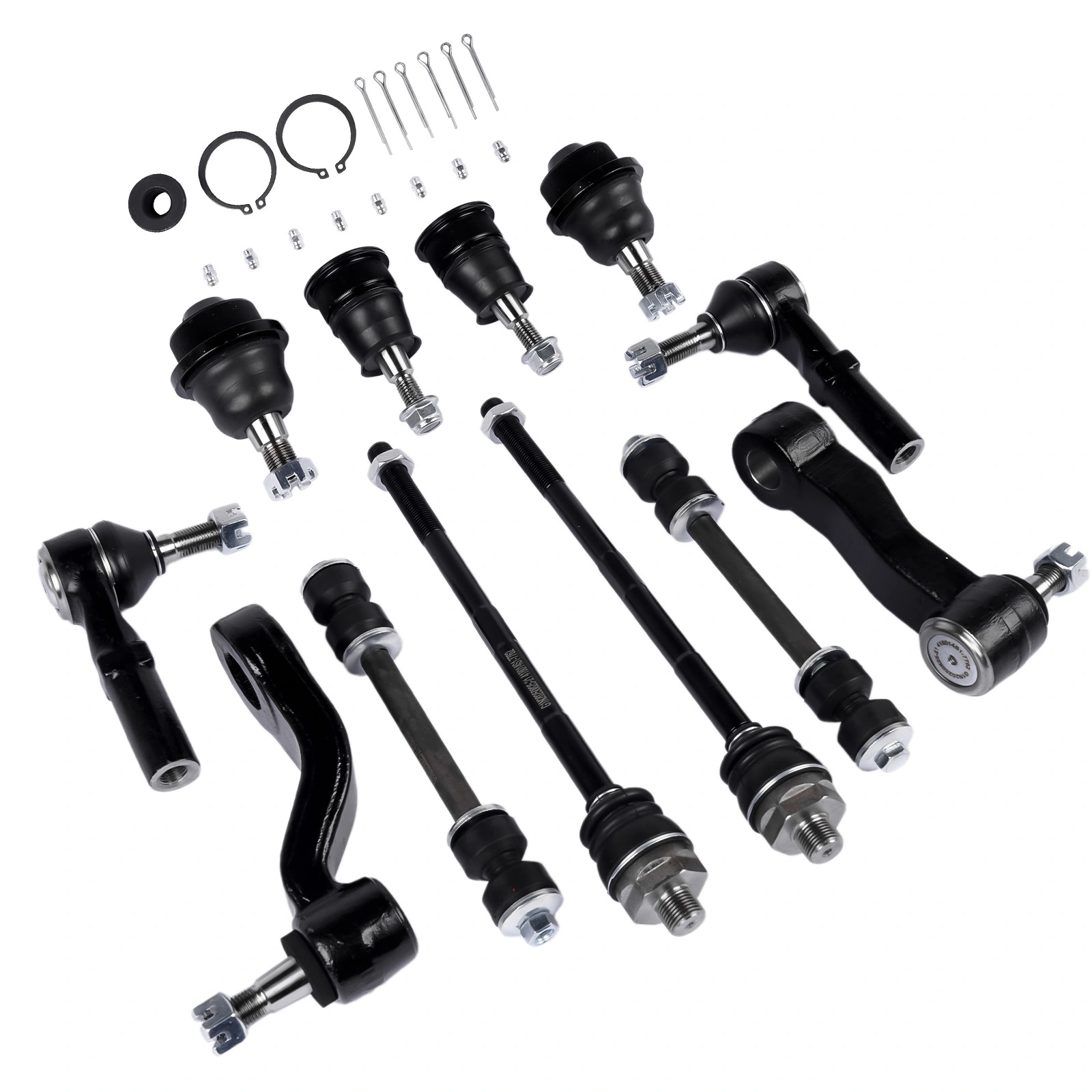 12Pcs Front Ball Joints Tie Rods Sway Bars Kit Fit for Chevy Silverado GMC Sierra 1500HD 2500 2500HD 3500 3500HD 2001-2010 K80631 K6654 K6535 ES3488 ES3609 view 3