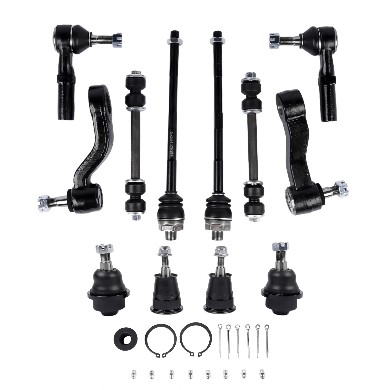 12Pcs Front Ball Joints Tie Rods Sway Bars Kit Fit for Chevy Silverado GMC Sierra 1500HD 2500 2500HD 3500 3500HD 2001-2010 K80631 K6654 K6535 ES3488 ES3609 view 4