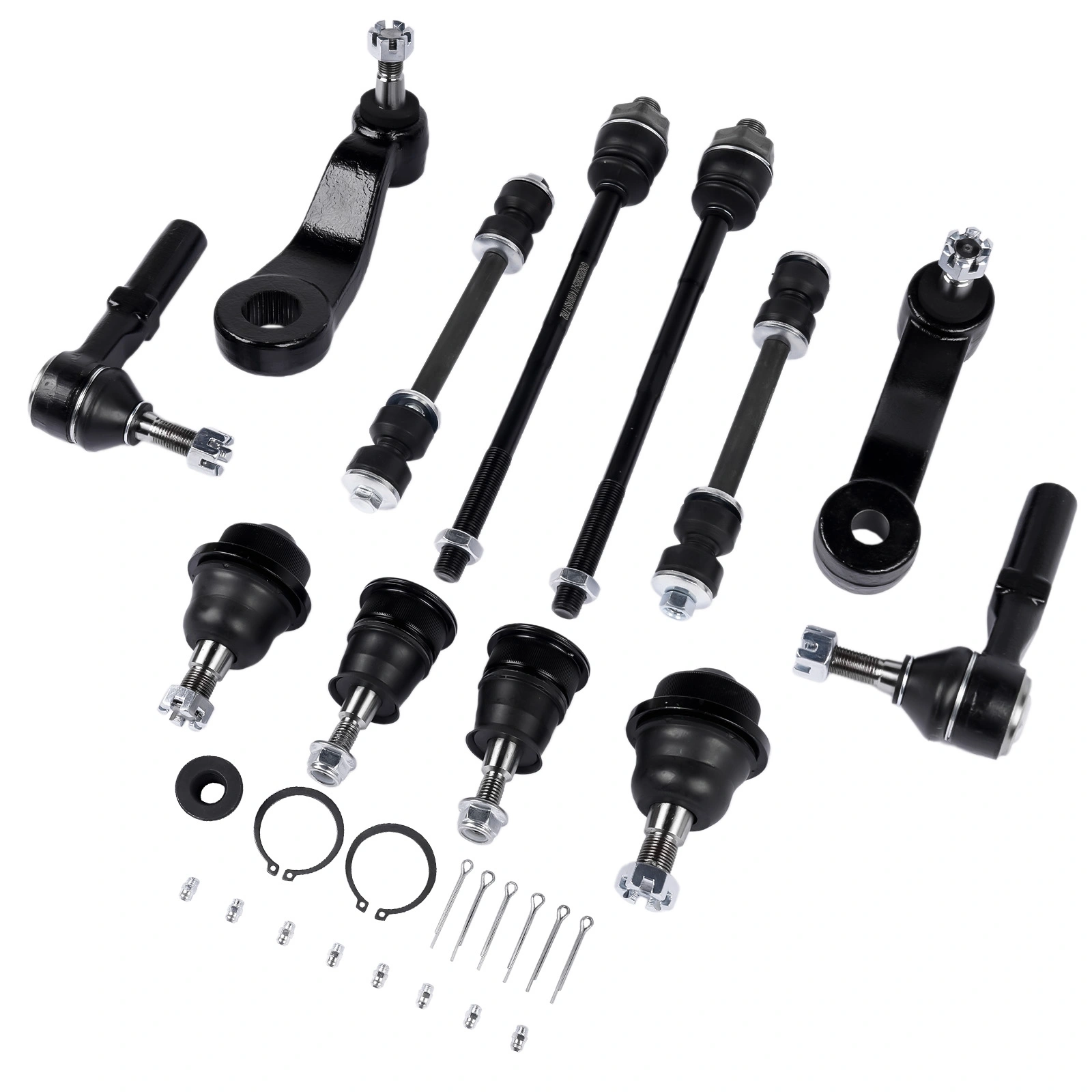 12Pcs Front Ball Joints Tie Rods Sway Bars Kit Fit for Chevy Silverado GMC Sierra 1500HD 2500 2500HD 3500 3500HD 2001-2010 K80631 K6654 K6535 ES3488 ES3609 view 5