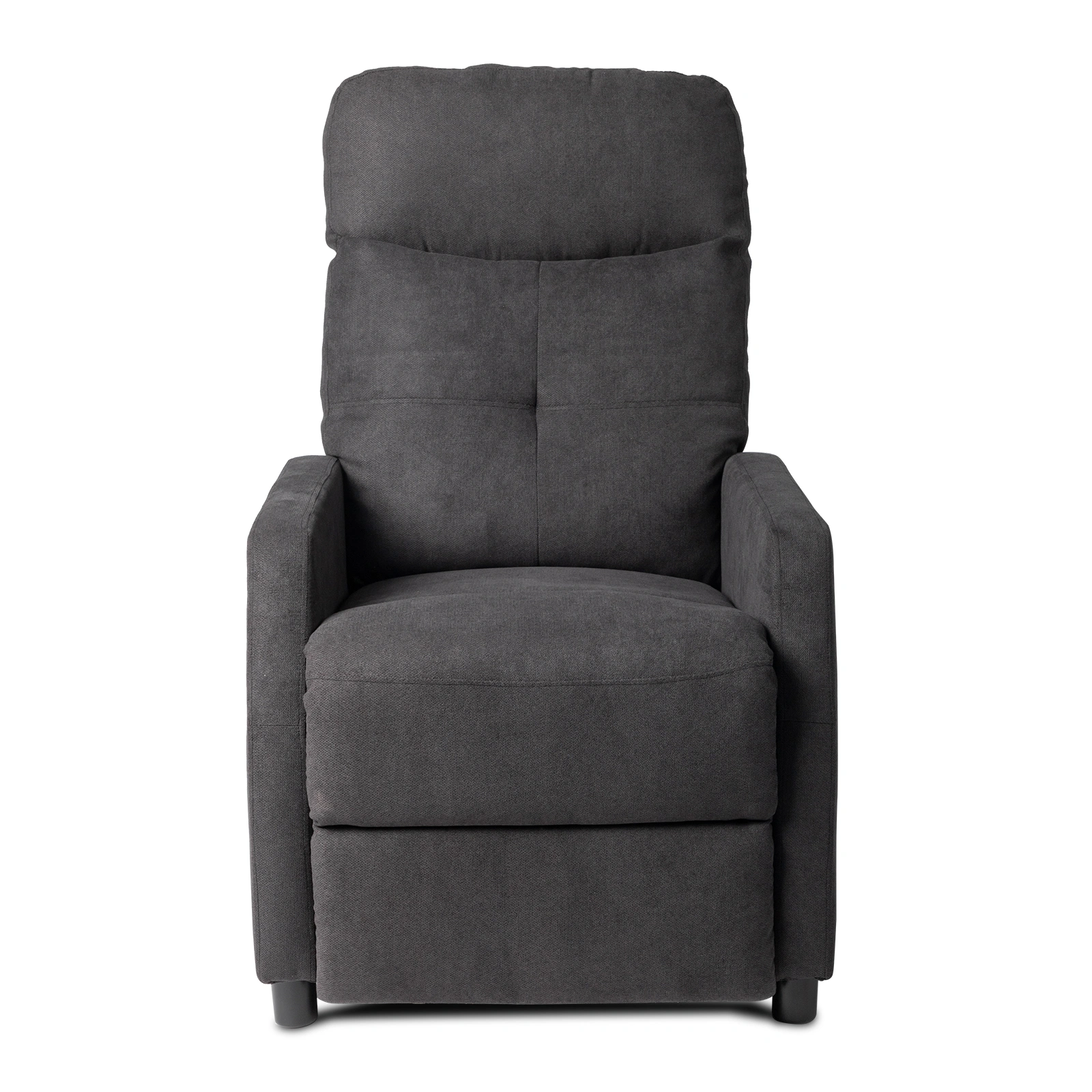 Black Fabric Electric Recliner Chair with 6-Point Massage & Heating Function - Indoor Functional Recliner for Living Room view 2