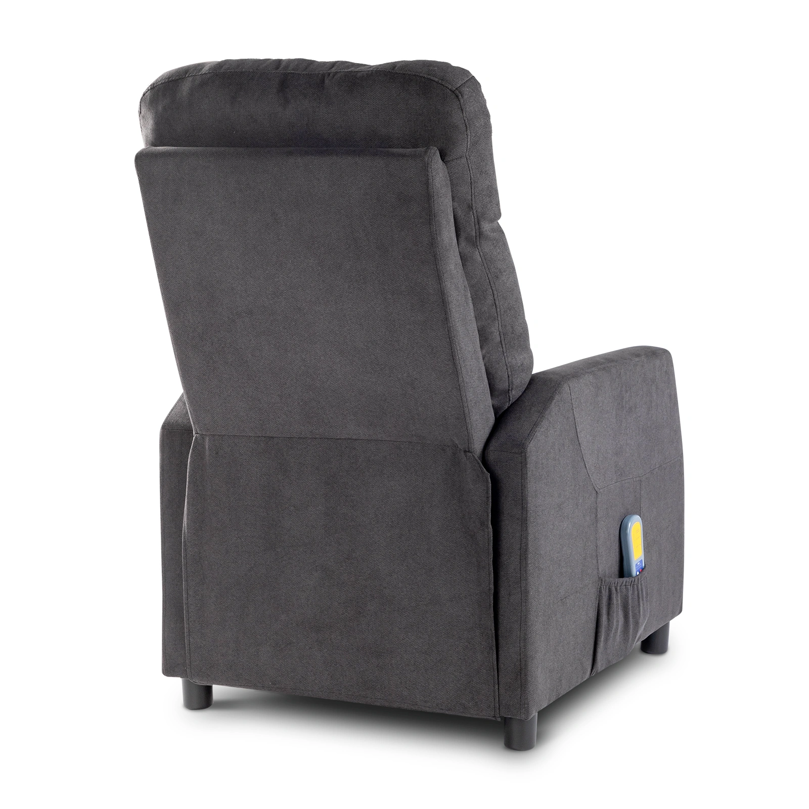 Black Fabric Electric Recliner Chair with 6-Point Massage & Heating Function - Indoor Functional Recliner for Living Room view 4