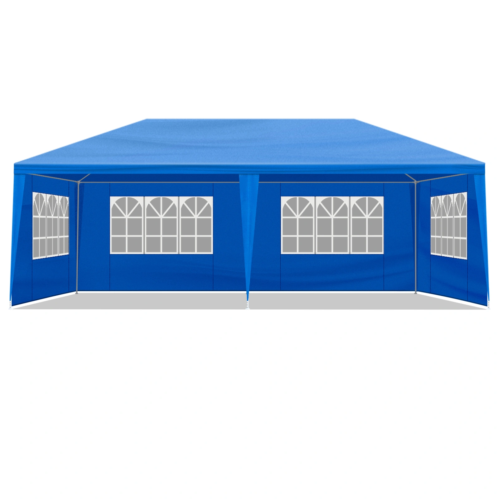 10'x20' Outdoor Party Tent with 6 Removable Sidewalls, Waterproof Canopy Patio Wedding Gazebo, Blue view 3