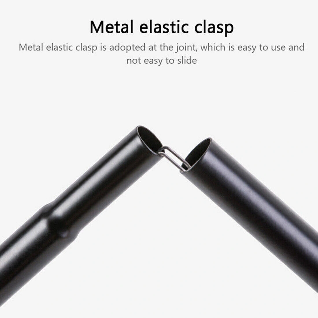 2x 200cm Telescopic Tent Poles Steel Adjustable Awning Canopy Tarp Pole Universal Fit view 2