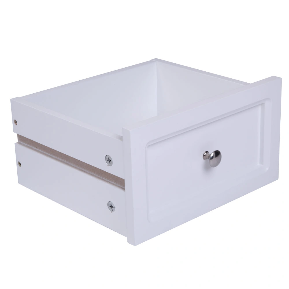 2pcs Country Style Two-Tier Night Tables Large Size White view 27
