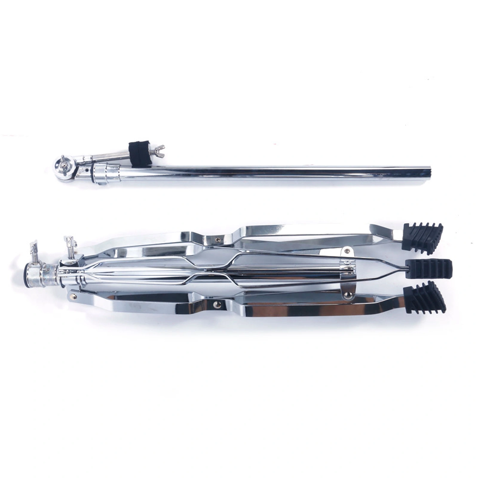 Straight Cymbal Stand Drum Hardware Percussion Mount Holder Gear Set Silver view 3