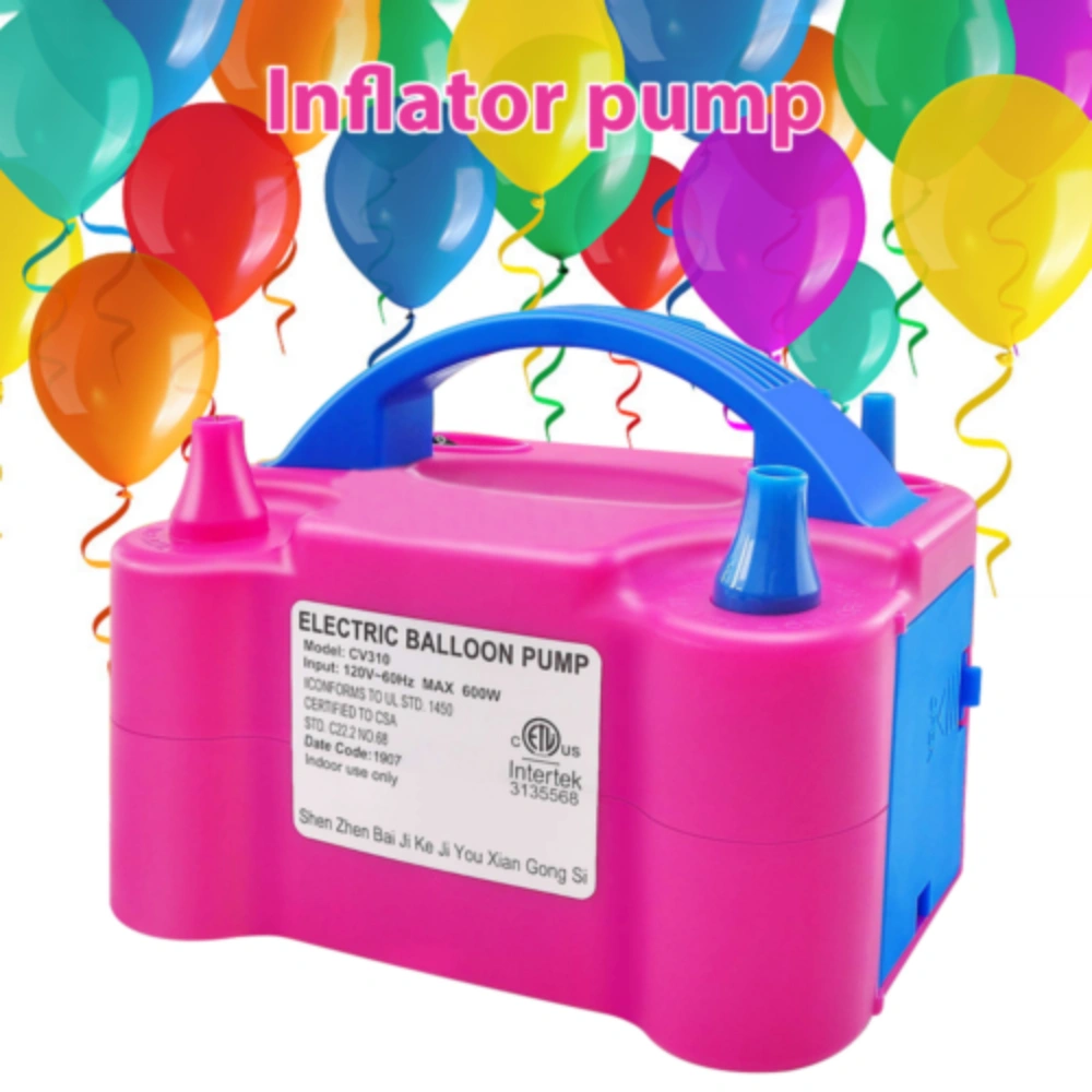 13000PA Electric Balloon Inflator Pump Dual Nozzle Air Blower for Party Christmas Decorations UK