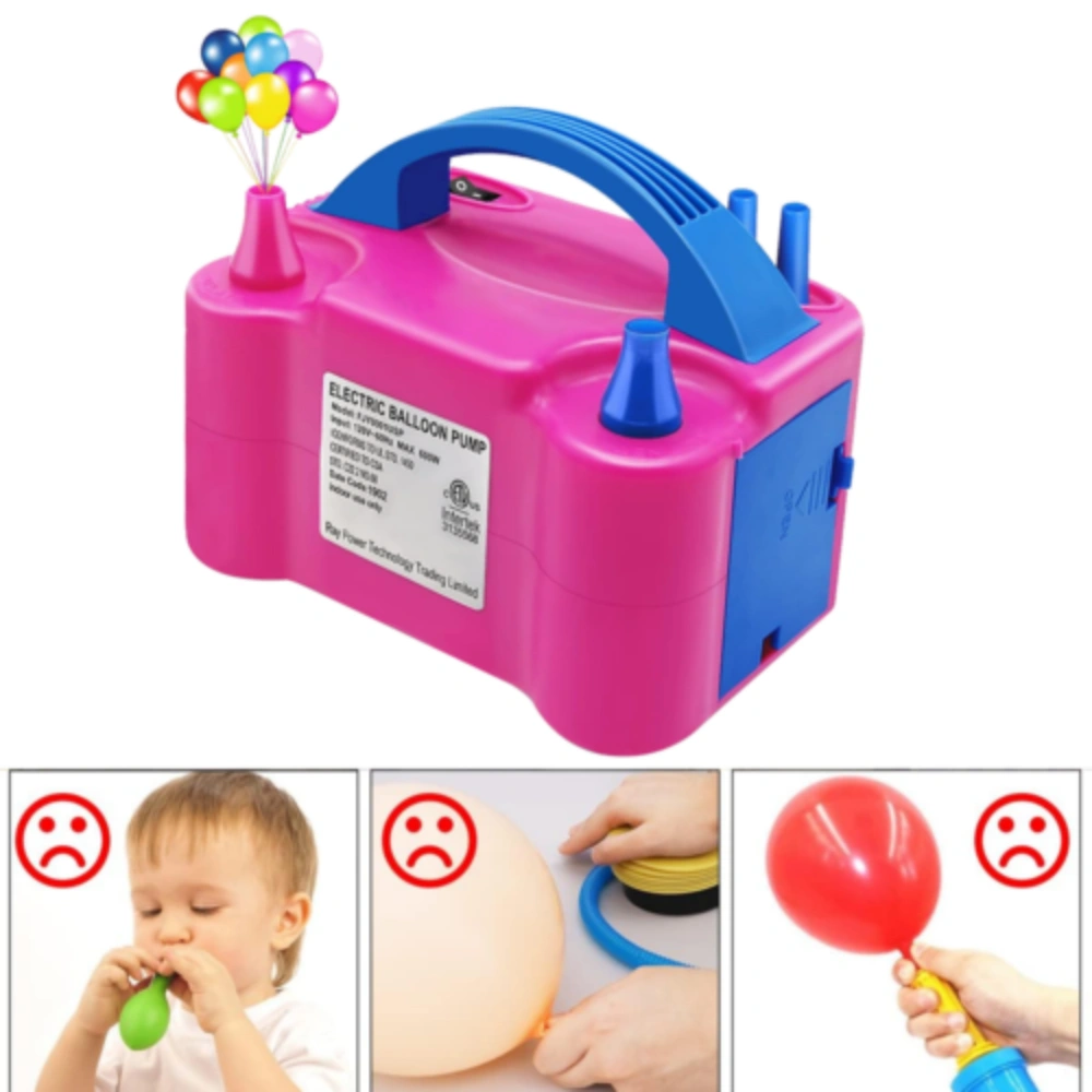 13000PA Electric Balloon Inflator Pump Dual Nozzle Air Blower for Party Christmas Decorations UK view 5