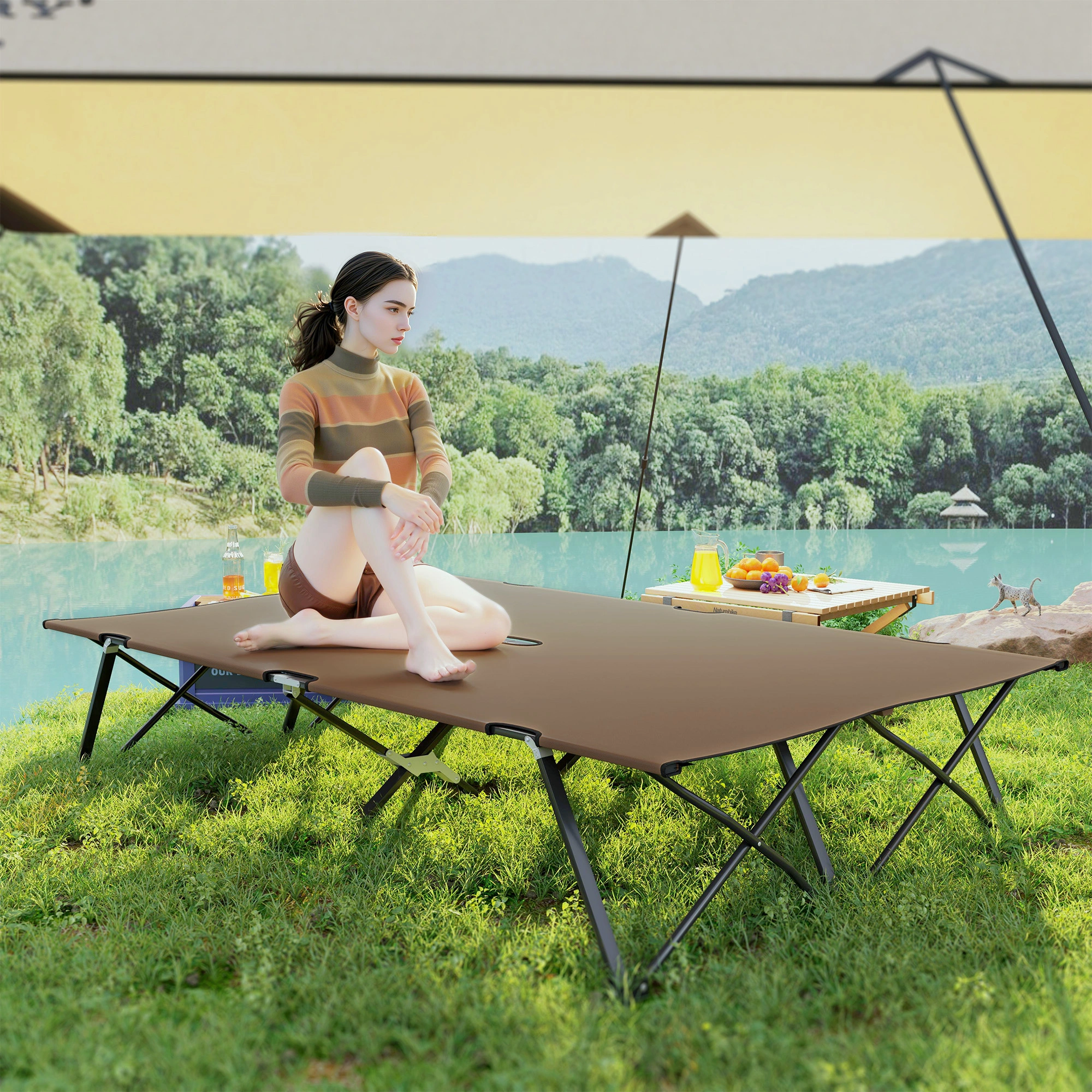 Portable Folding Camping Chairs Outdoor Beach Chairs with Carry Bag Lightweight Sturdy Frame for Hiking