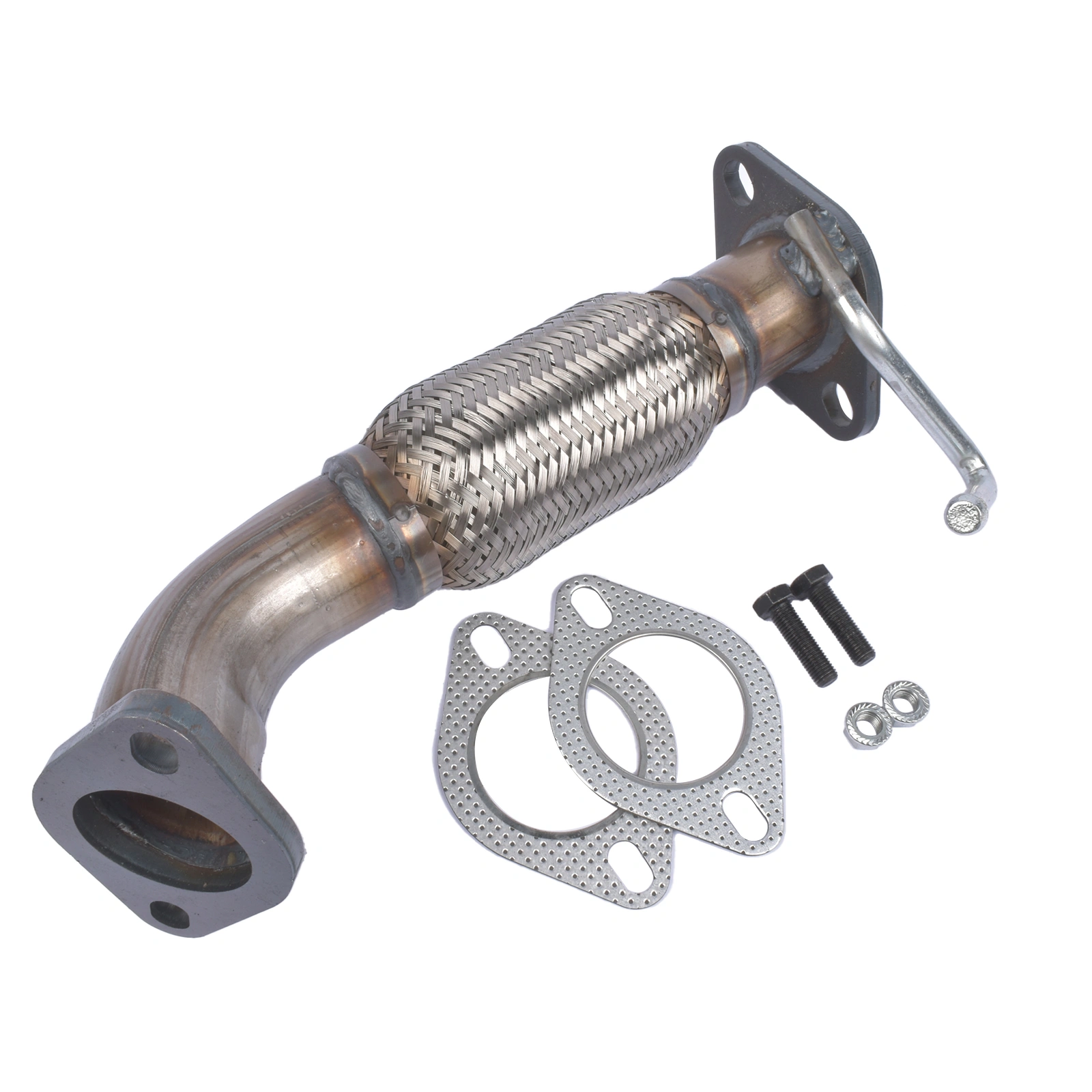 Front Flex Exhaust Pipe for Hyundai Elantra 2011-2016 & Kia Forte 1.8L - No O2 Sensor Port - 52597 view 2