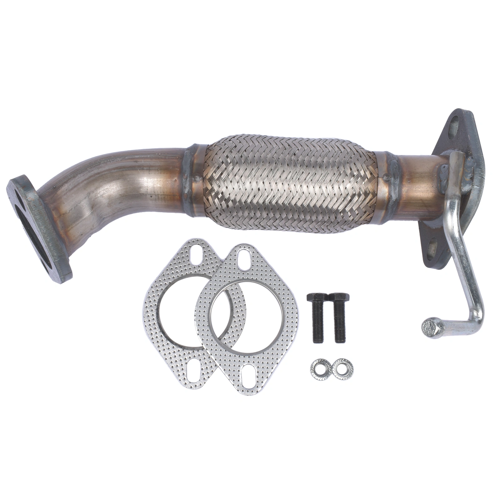 Front Flex Exhaust Pipe for Hyundai Elantra 2011-2016 & Kia Forte 1.8L - No O2 Sensor Port - 52597 view 4