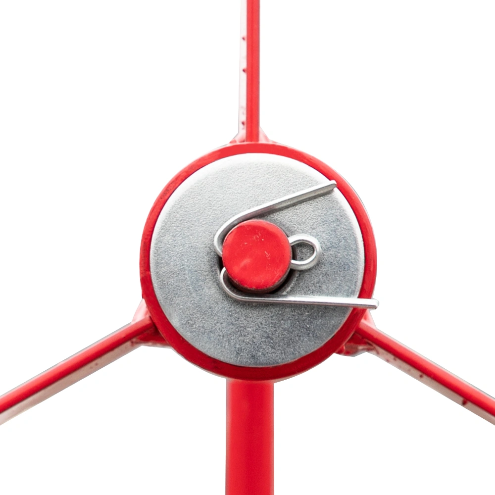 8FT Weather Resistant Yard Garden Windmill Red view 11