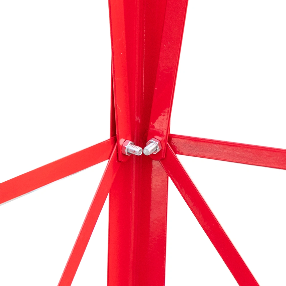 8FT Weather Resistant Yard Garden Windmill Red view 13