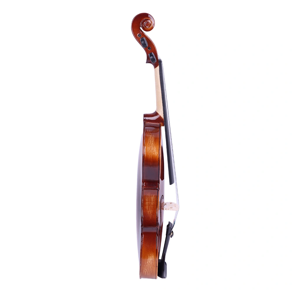 GV201 4/4 Classic Solid Wood Violin Case Bow Violin Strings Rosin Shoulder Rest Electronic Tuner view 2