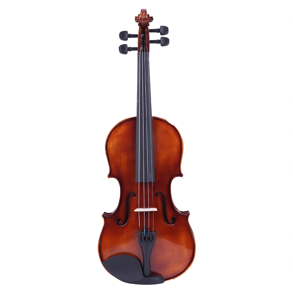 GV201 4/4 Classic Solid Wood Violin Case Bow Violin Strings Rosin Shoulder Rest Electronic Tuner view 4