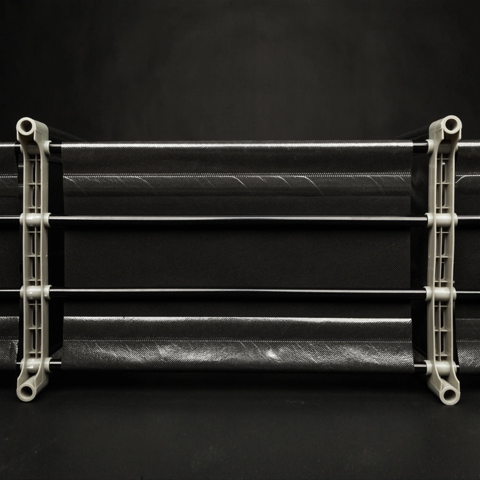 Multifunctional Assembled 3 Tiers 6 Compartments Storage Shelf Black view 10