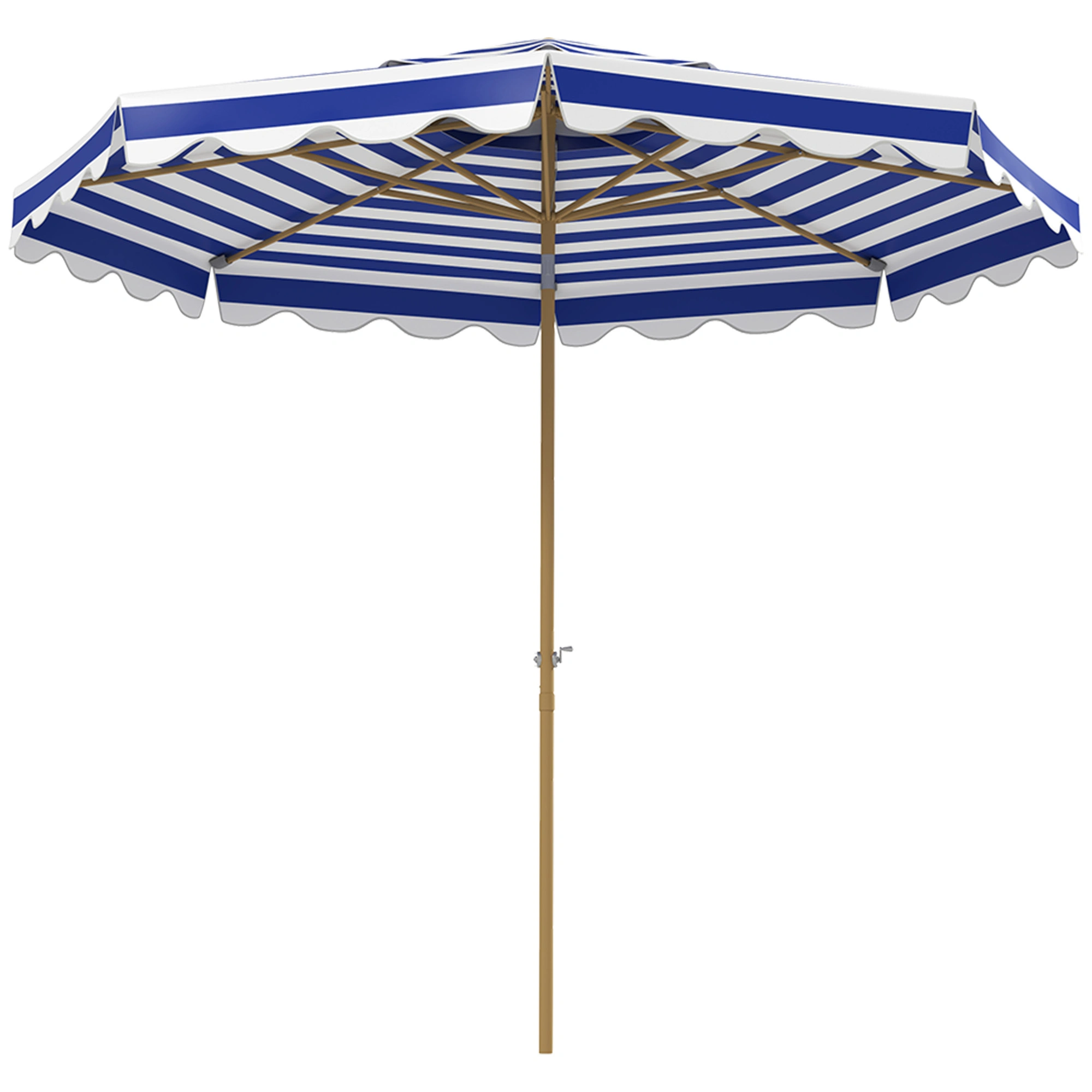 9FT Patio Umbrella with Tilt Function, Outdoor Market Umbrella for Yard, Garden, Poolside - Polyester Canopy view 2