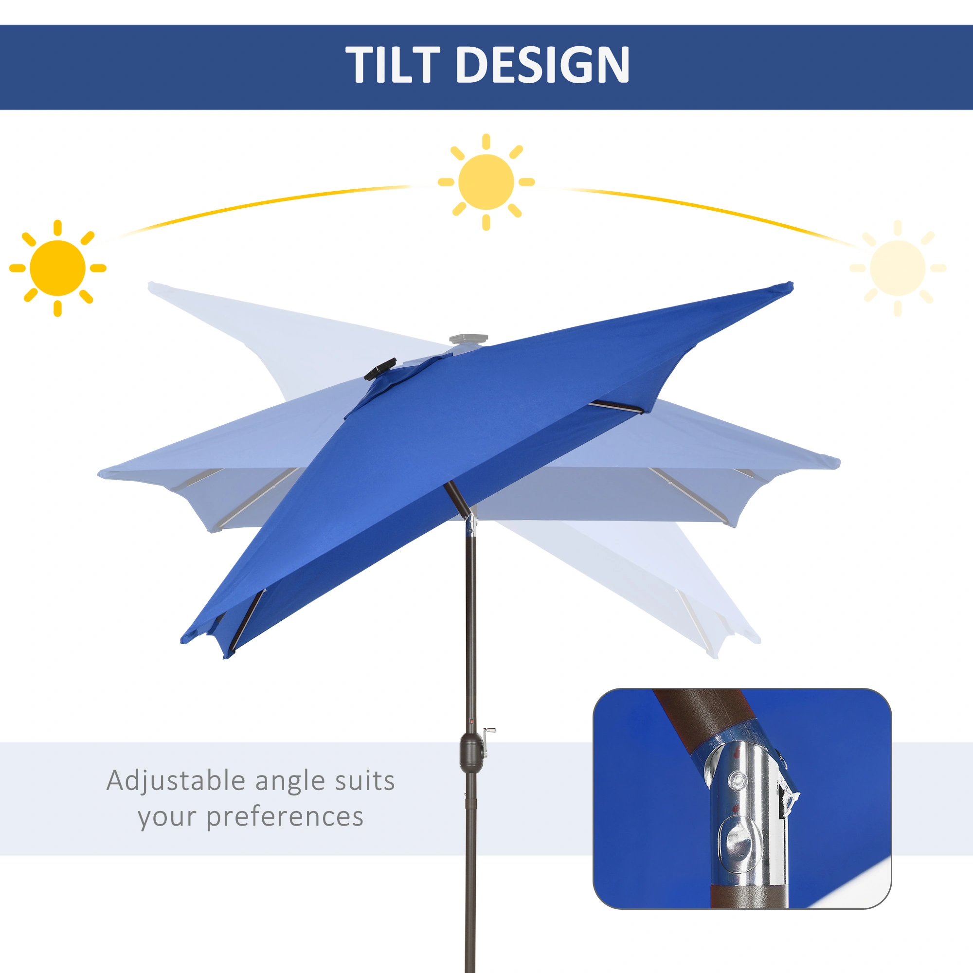 Wall Mounted Umbrella Rack - Outdoor Rain Umbrella Holder for Porch Garage Entryway view 3