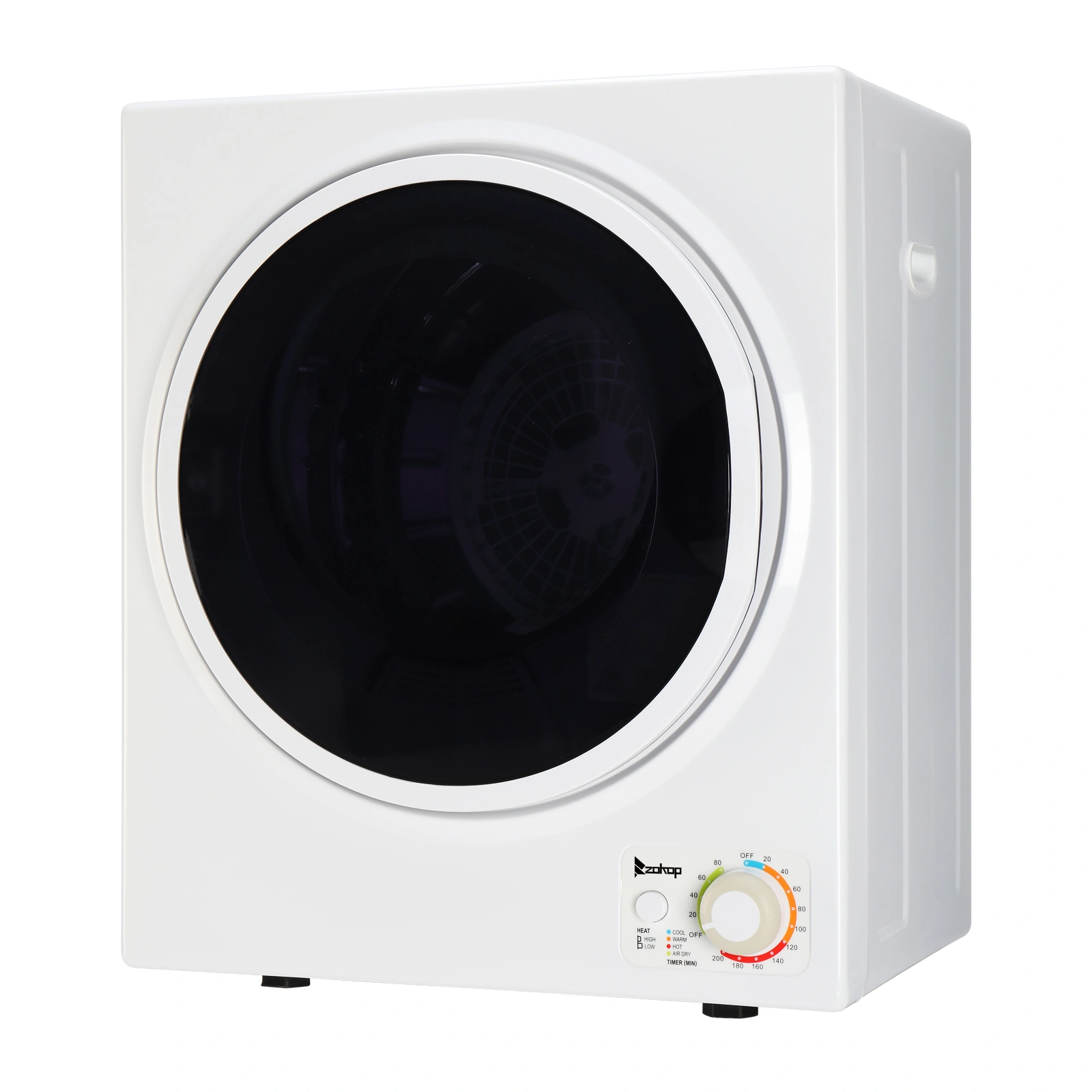 GYM25-78 Compact Portable Household clothes Dryer 1.6cuft with Stainless Steel Drum Black and White 120V MECHANICAL Control ETL Certification view 48