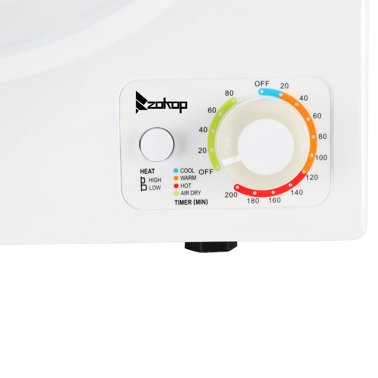 GYM25-78 Compact Portable Household clothes Dryer 1.6cuft with Stainless Steel Drum Black and White 120V MECHANICAL Control ETL Certification view 9