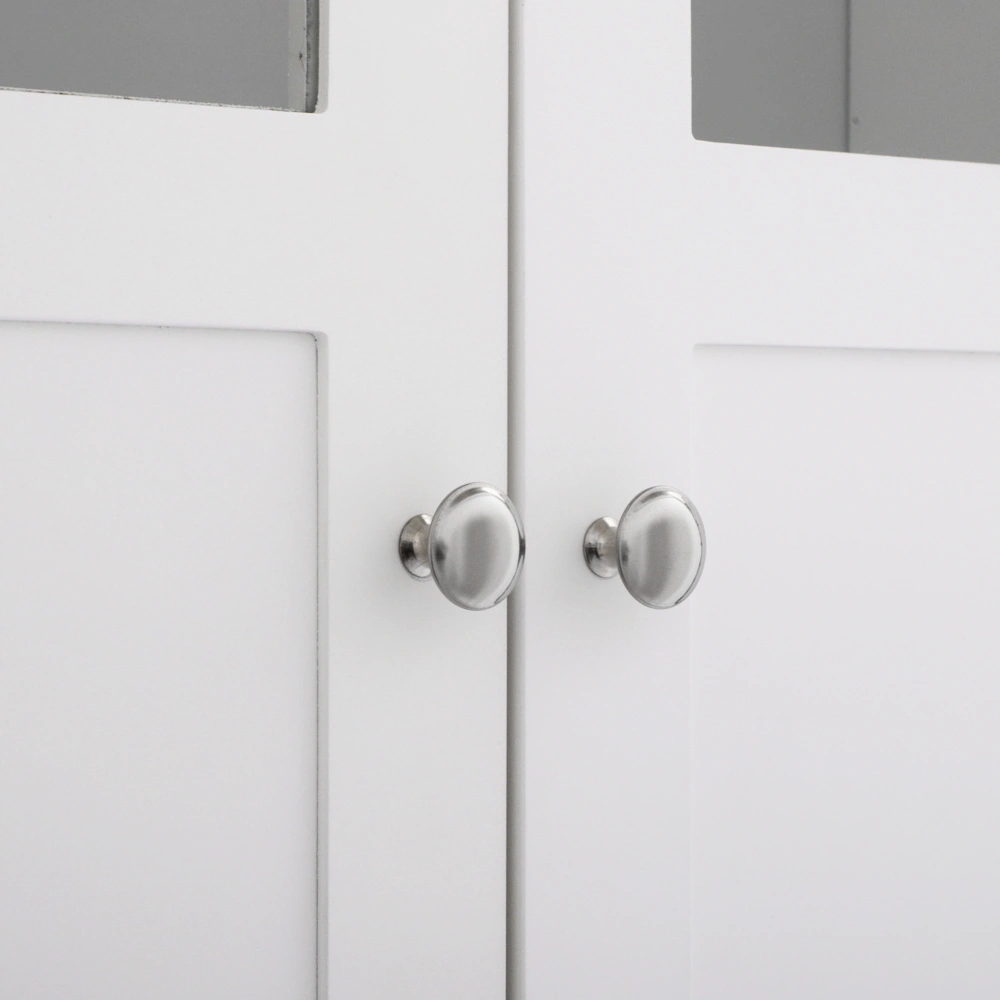 Double Doors Bathroom Cabinet White view 7