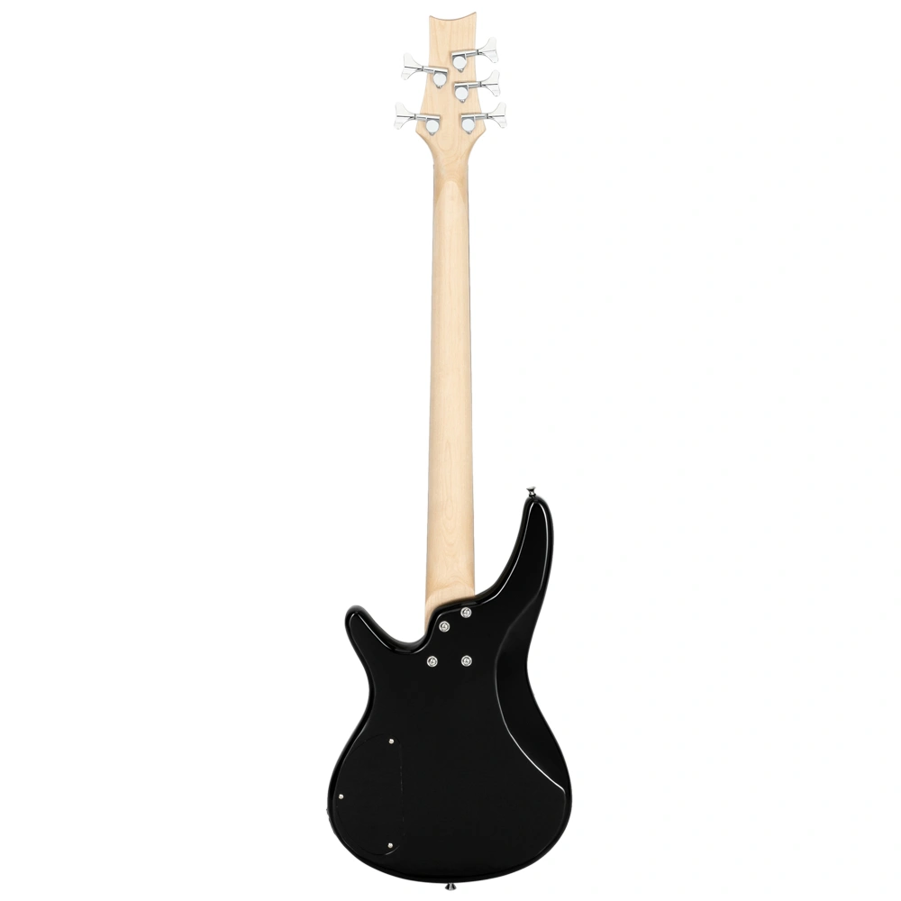 GIB 5 String Full Size Electric Bass Guitar SS Pickups and Amp Kit for The Experienced Player Sunset Color view 6