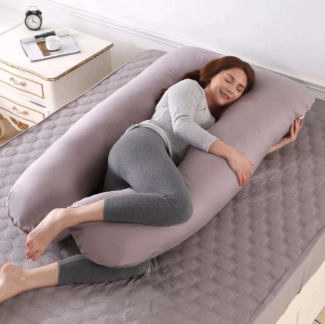 U Shaped Pregnancy Pillow, Maternity Body Pillow Support for Back, Hips, Legs & Belly - Comfortable Sleeping Cushion for Pregnant Women