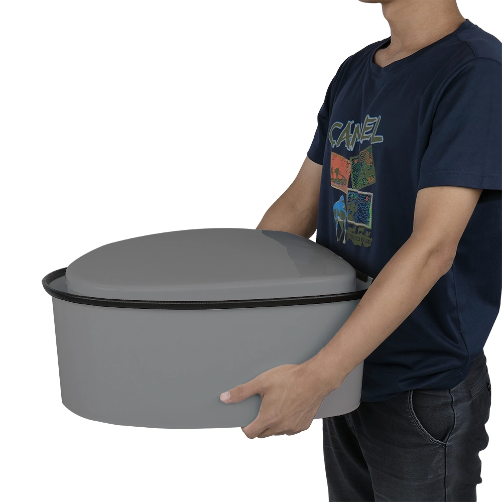 Portable Toilet with Non-slip Mat Grey view 15
