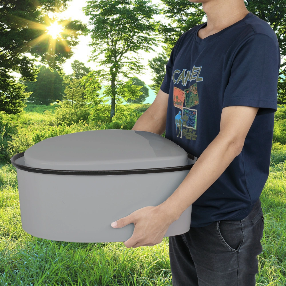 Portable Toilet with Non-slip Mat Grey view 17