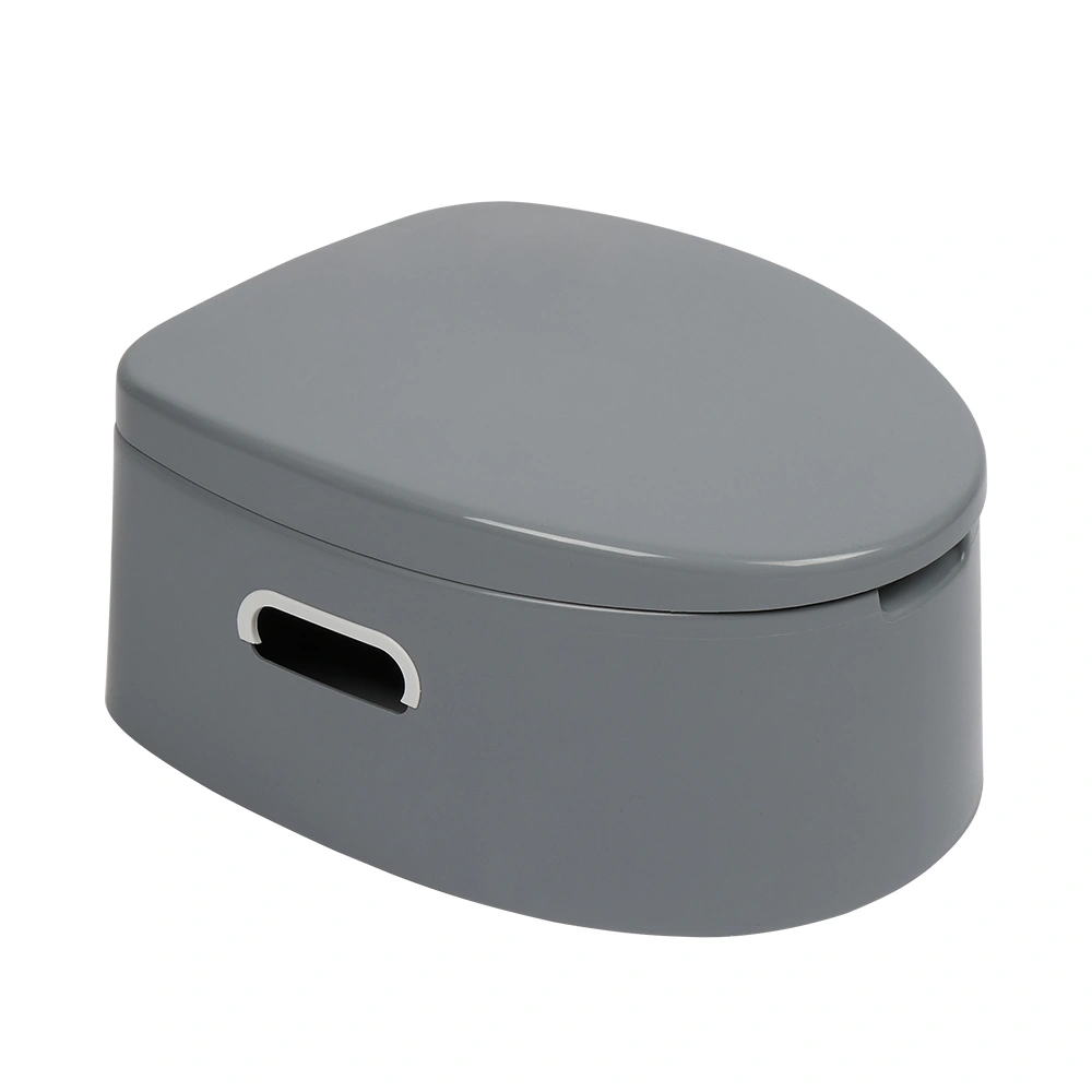 Portable Toilet with Non-slip Mat Grey view 2