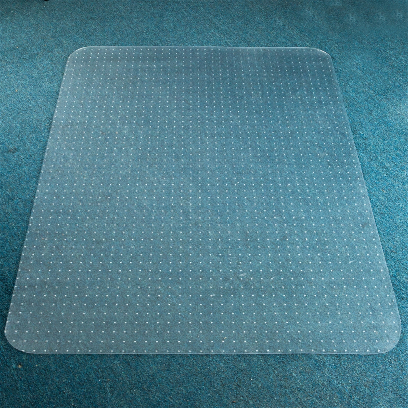 PVC Rectangle Floor Protection Mat Chair Mat with Nail Transparent view 12