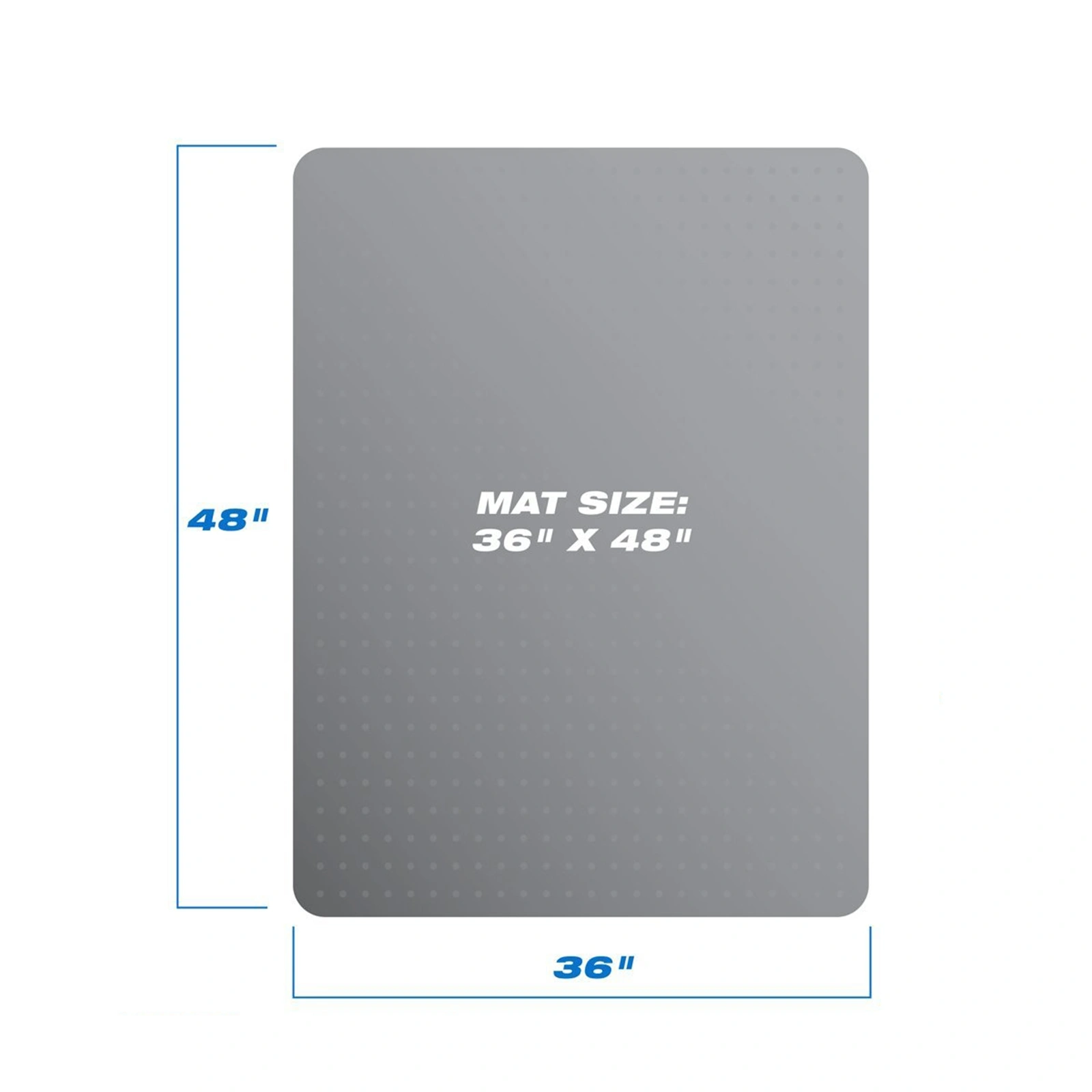 PVC Rectangle Floor Protection Mat Chair Mat with Nail Transparent view 21