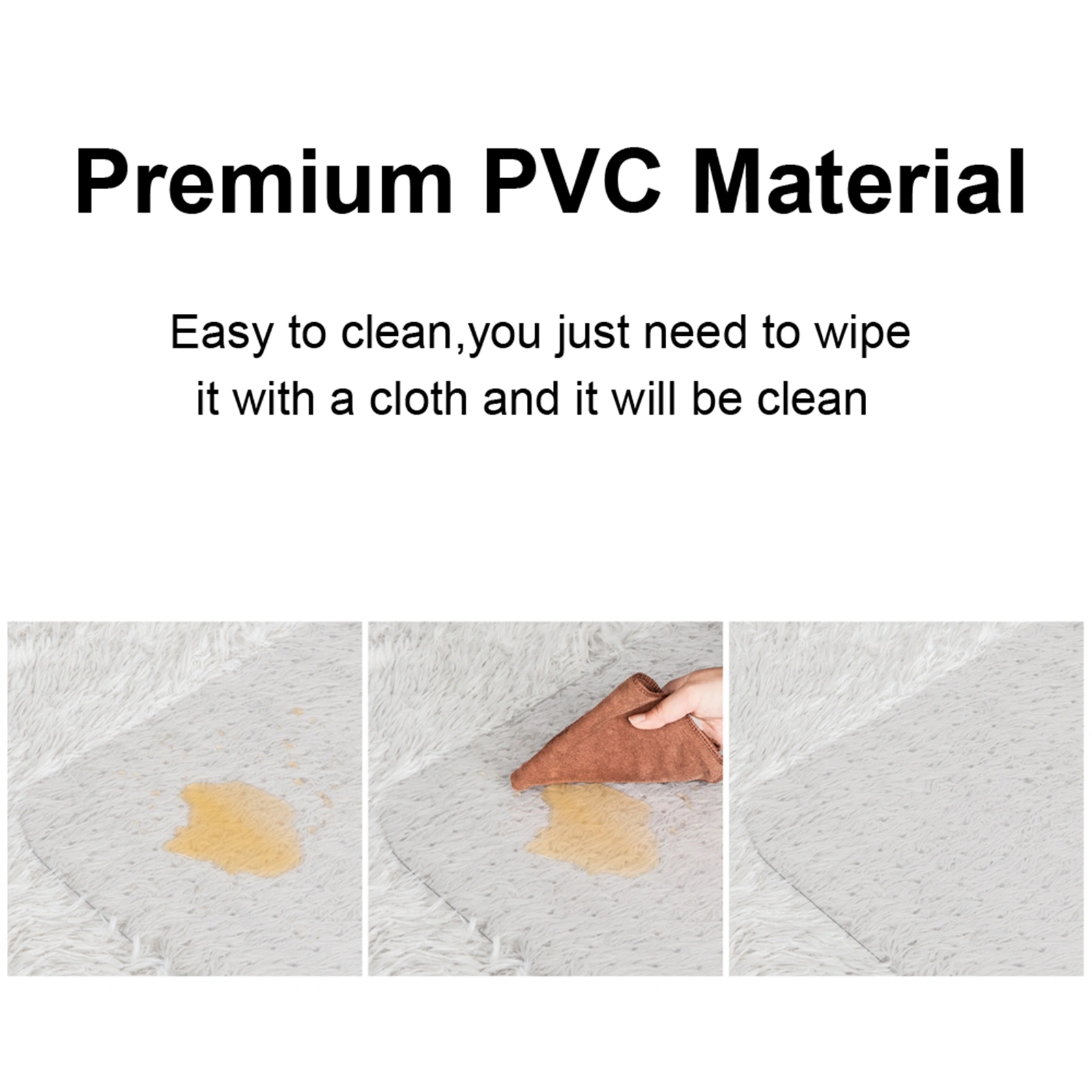 PVC Rectangle Floor Protection Mat Chair Mat with Nail Transparent view 23