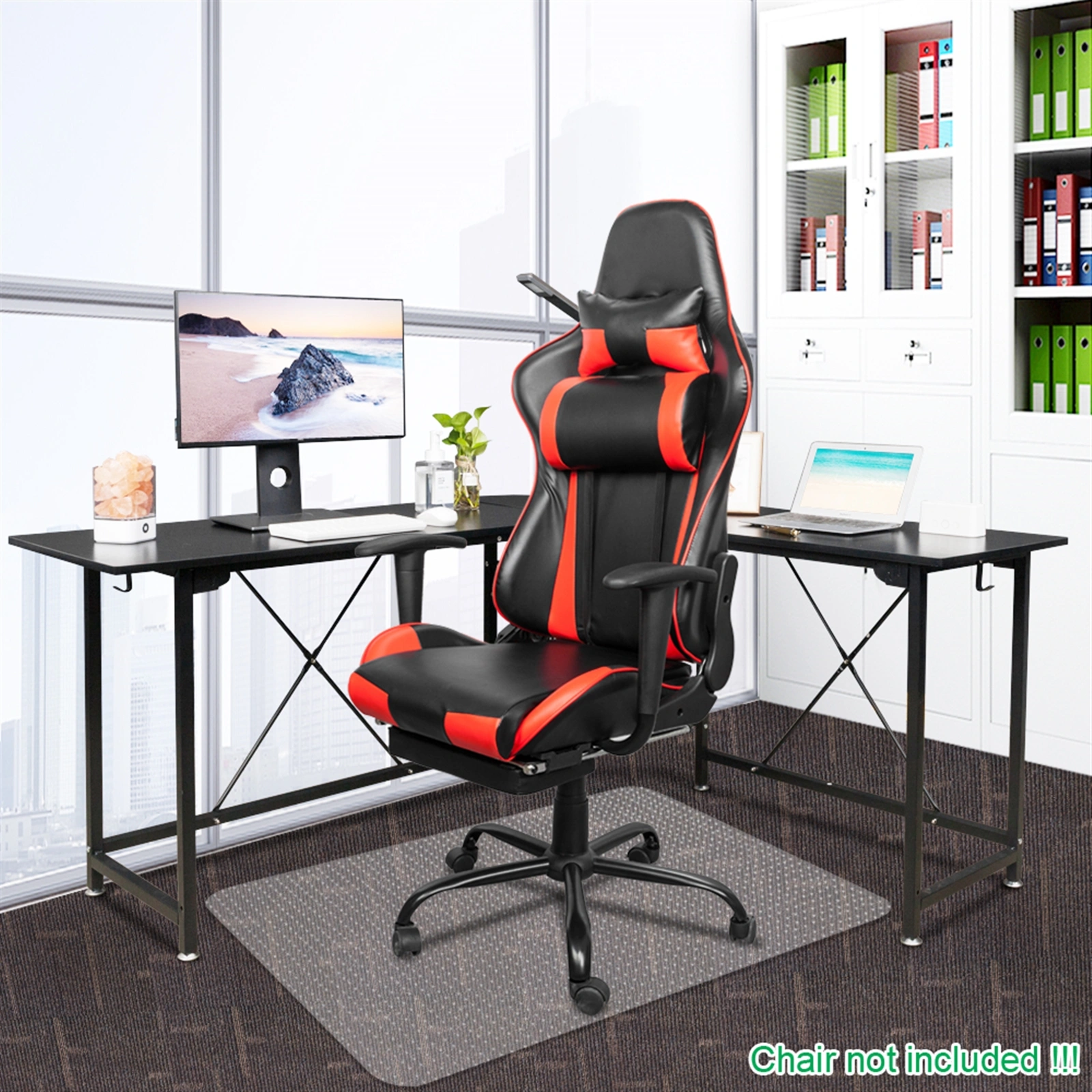 PVC Rectangle Floor Protection Mat Chair Mat with Nail Transparent view 24