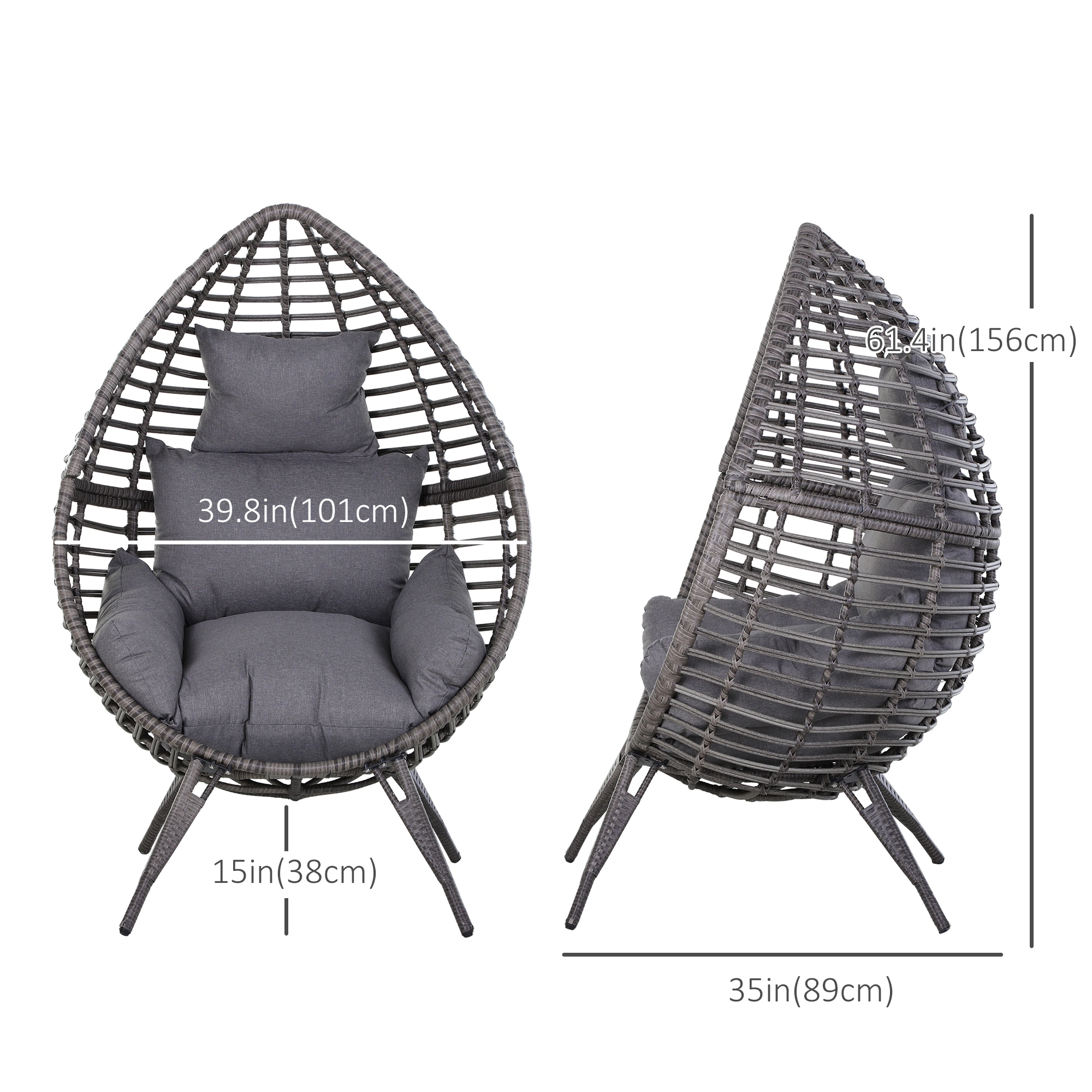 Luxury Patio Furniture 5-Piece Outdoor Dining Set Tempered Glass Table Stackable Chairs UV Resistant view 3