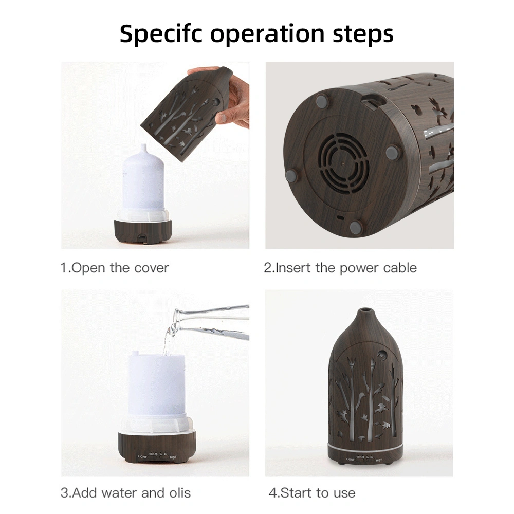 200ml Essential Oil Diffuser for Home 7 LED Color Changing, Ultra Quiet, BPA-Free, Perfect for Office & Relaxation view 4