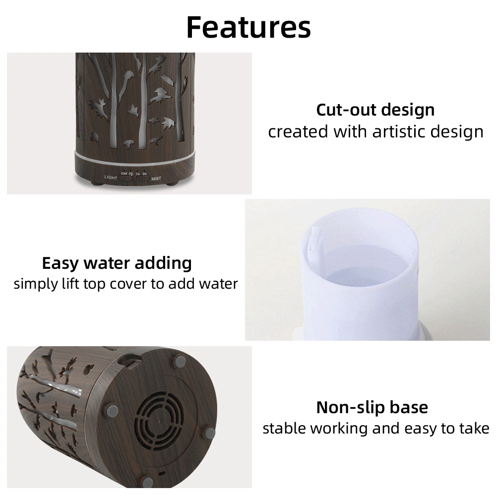 200ml Essential Oil Diffuser for Home 7 LED Color Changing, Ultra Quiet, BPA-Free, Perfect for Office & Relaxation view 7