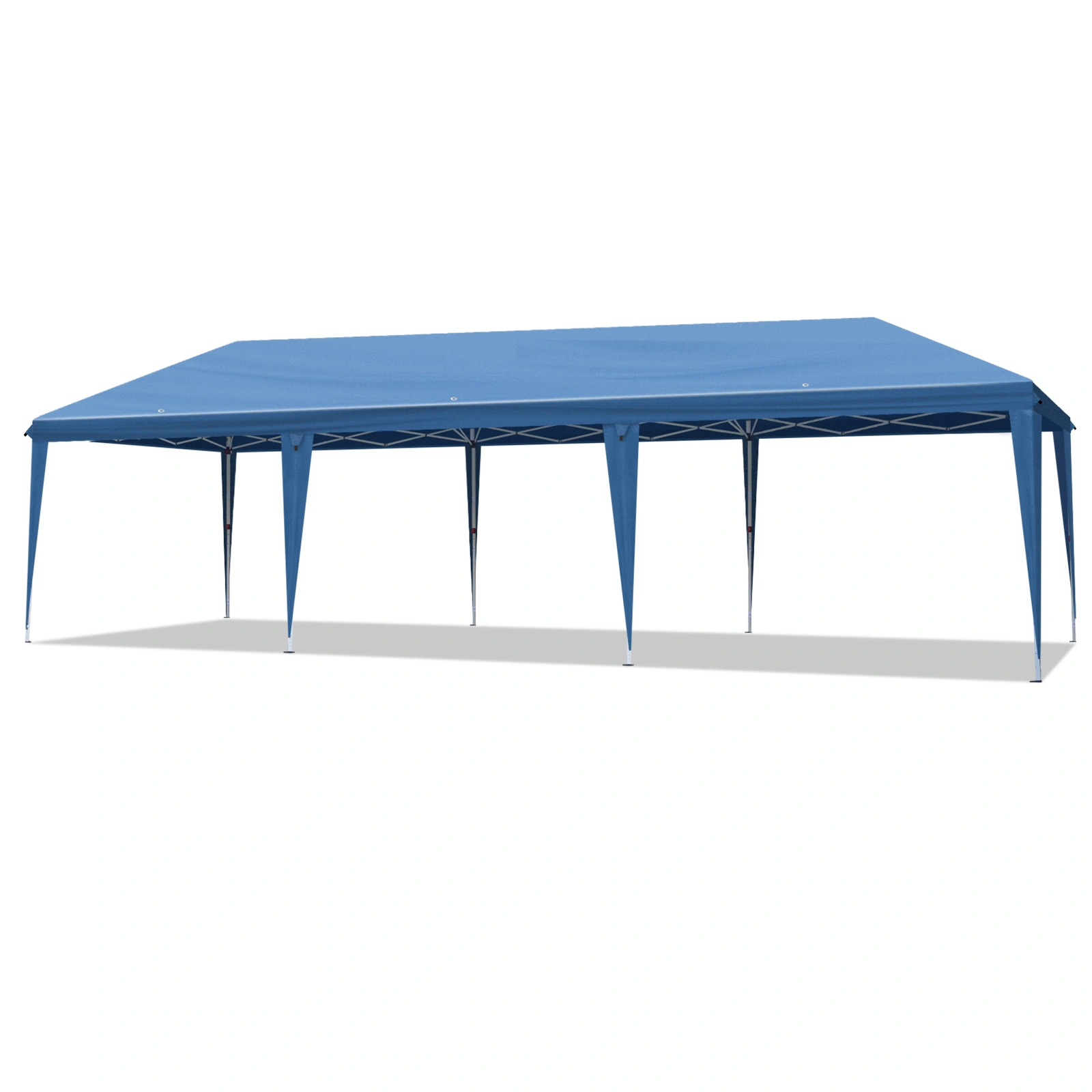 10x30ft Pop Up Canopy Tent, Portable Instant Canopy with 8 Sidewalls, Outdoor Event Canopy for Party Wedding Birthday, Blue view 7