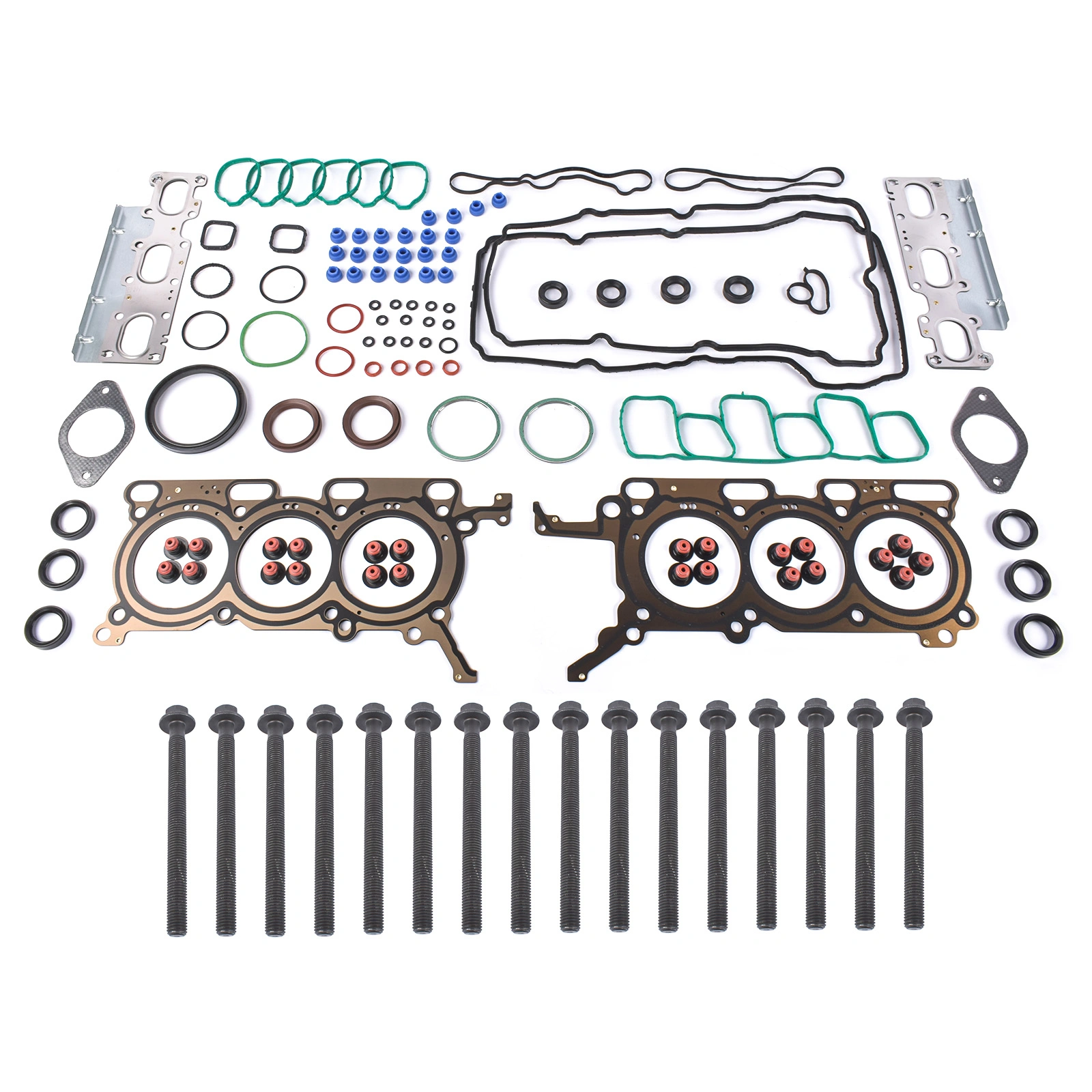 Engine Full Gasket Set w/ Head Bolts Replacement for 2011-2018 Ford Edge 3.5l # 7E5Z7H469C view 4