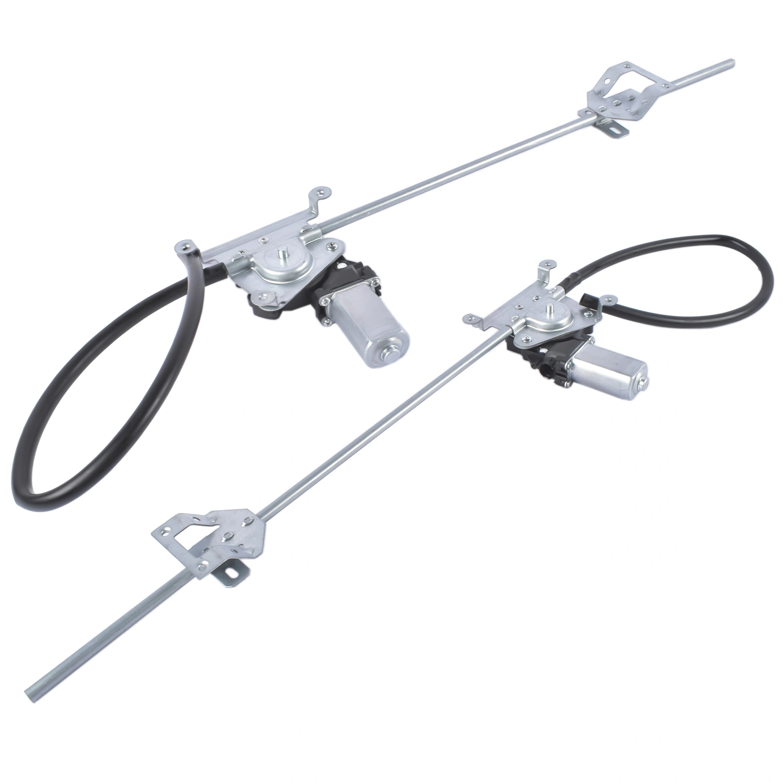 2Pcs Front Driver and Passenger Power Window Regulator with Motor Fit for Freightliner FLD112 120 132 view 2