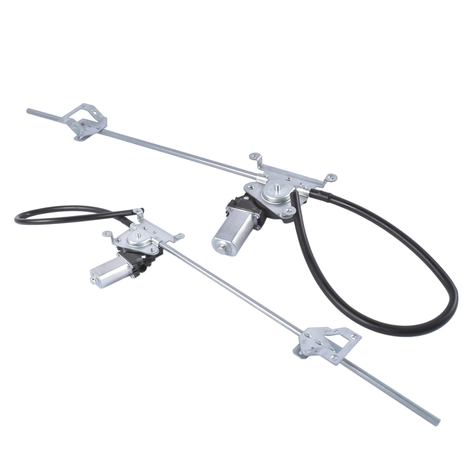 2Pcs Front Driver and Passenger Power Window Regulator with Motor Fit for Freightliner FLD112 120 132 view 4