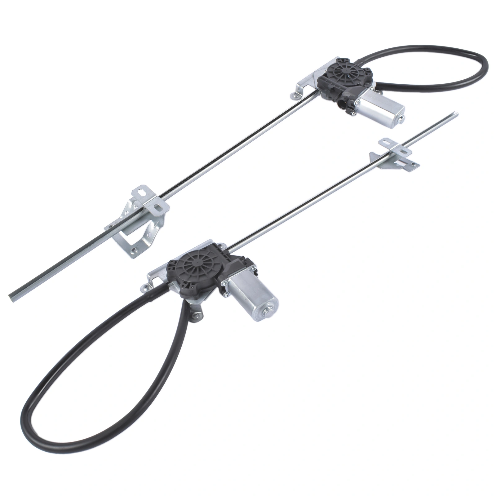 2Pcs Front Driver and Passenger Power Window Regulator with Motor Fit for Freightliner FLD112 120 132 view 5